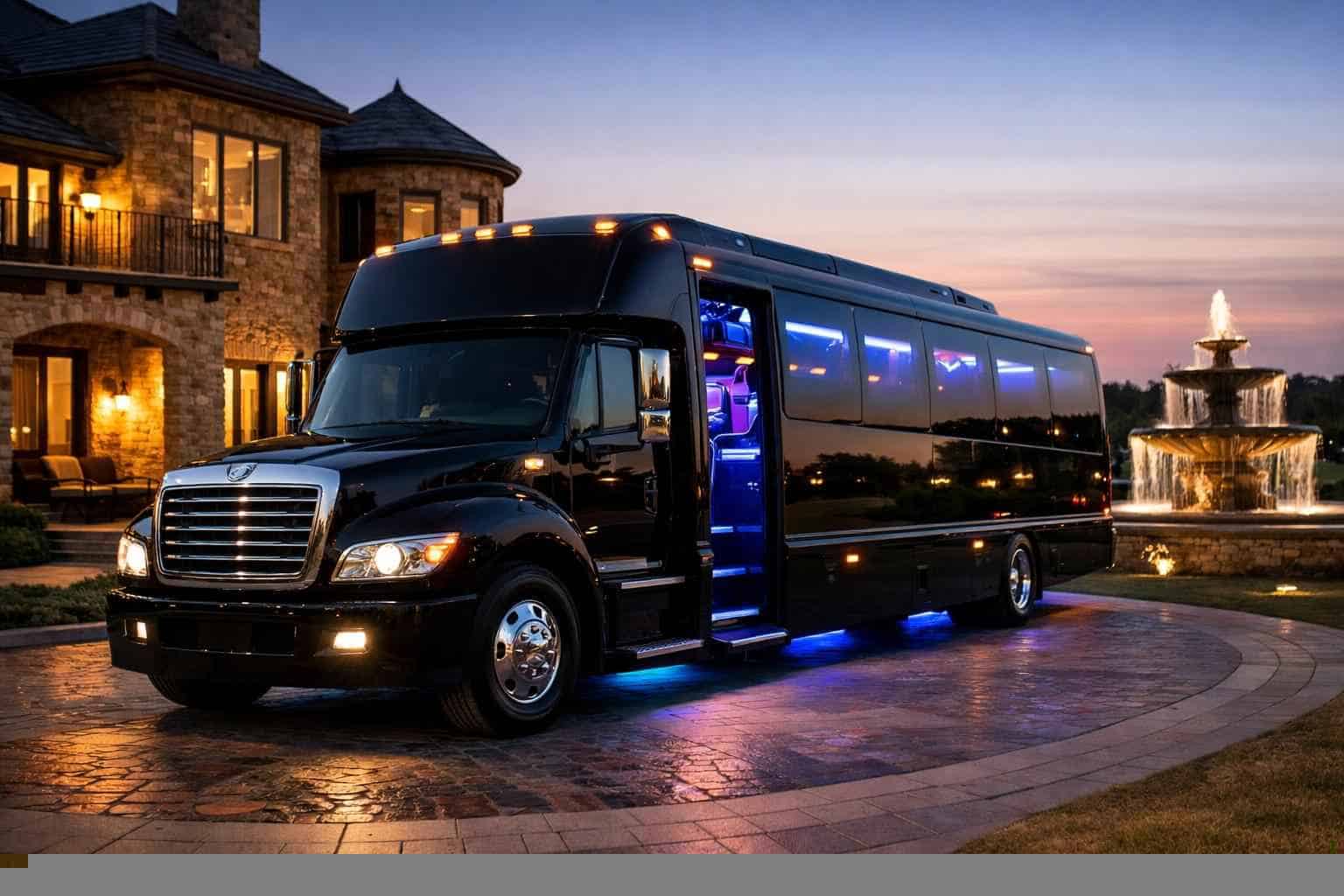 Black Party Bus Rental Near Me Prosper TX