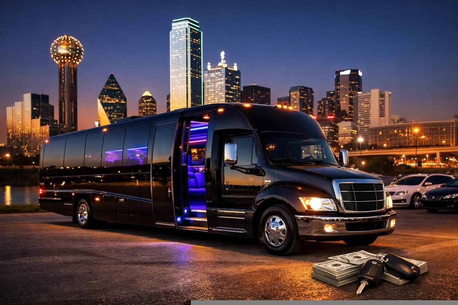 Black Party Bus Rental Prices In Garland TX