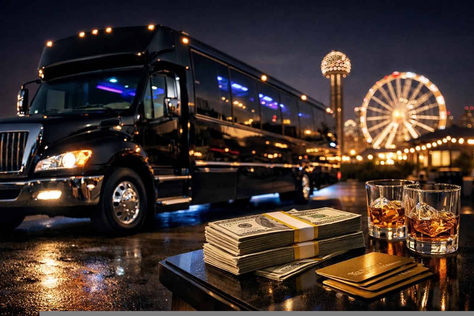 Black Party Bus Rental Prices In Mesquite TX
