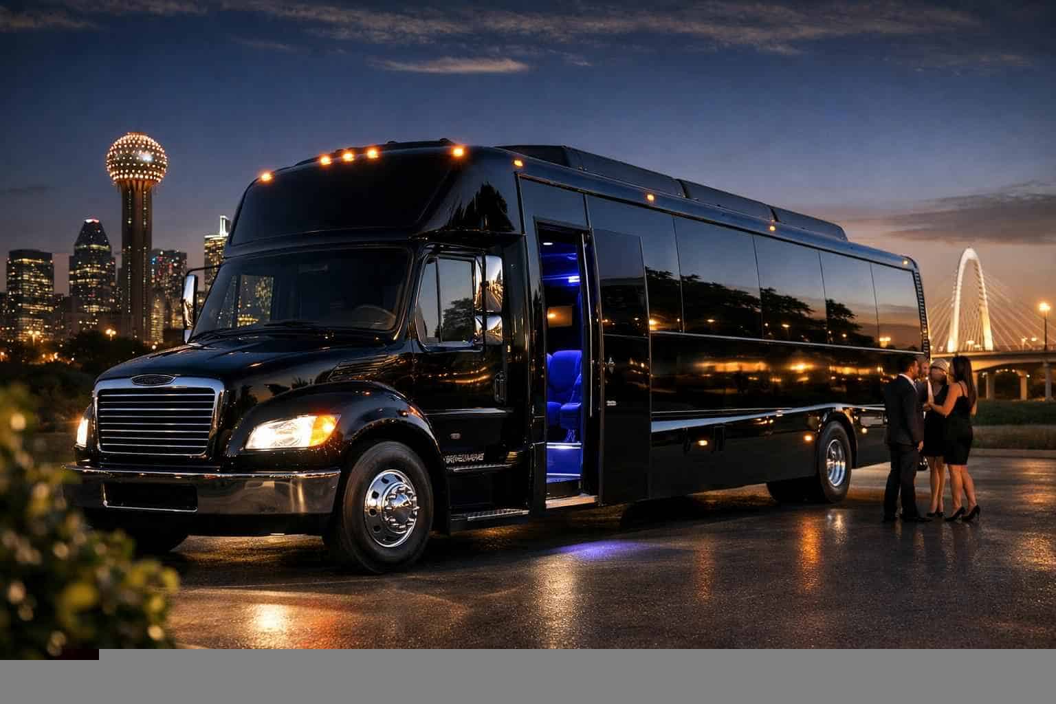 Black Party Bus Rental Services in Balch Springs Texas