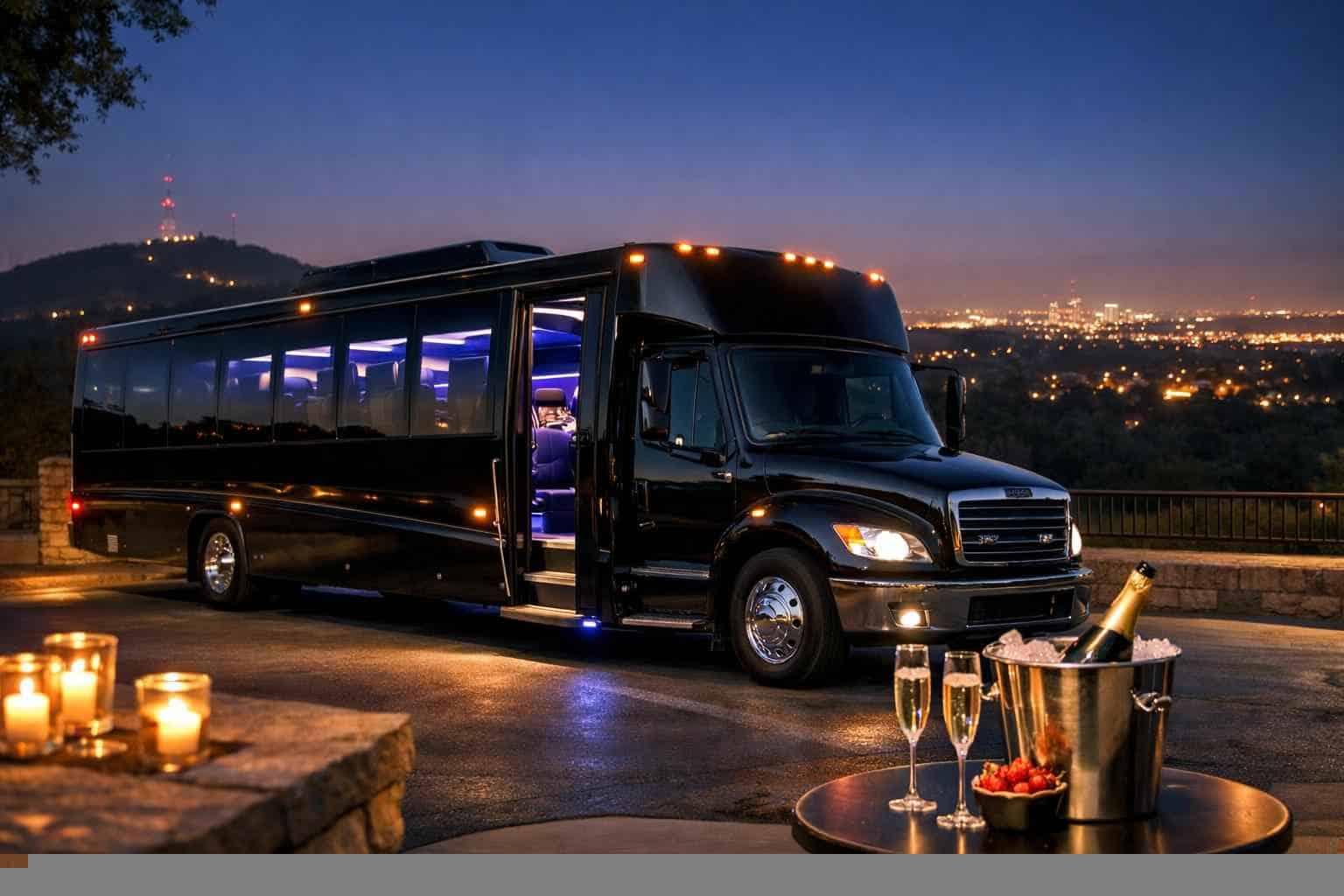 Black Party Bus Rental Services in Cedar Hill Texas