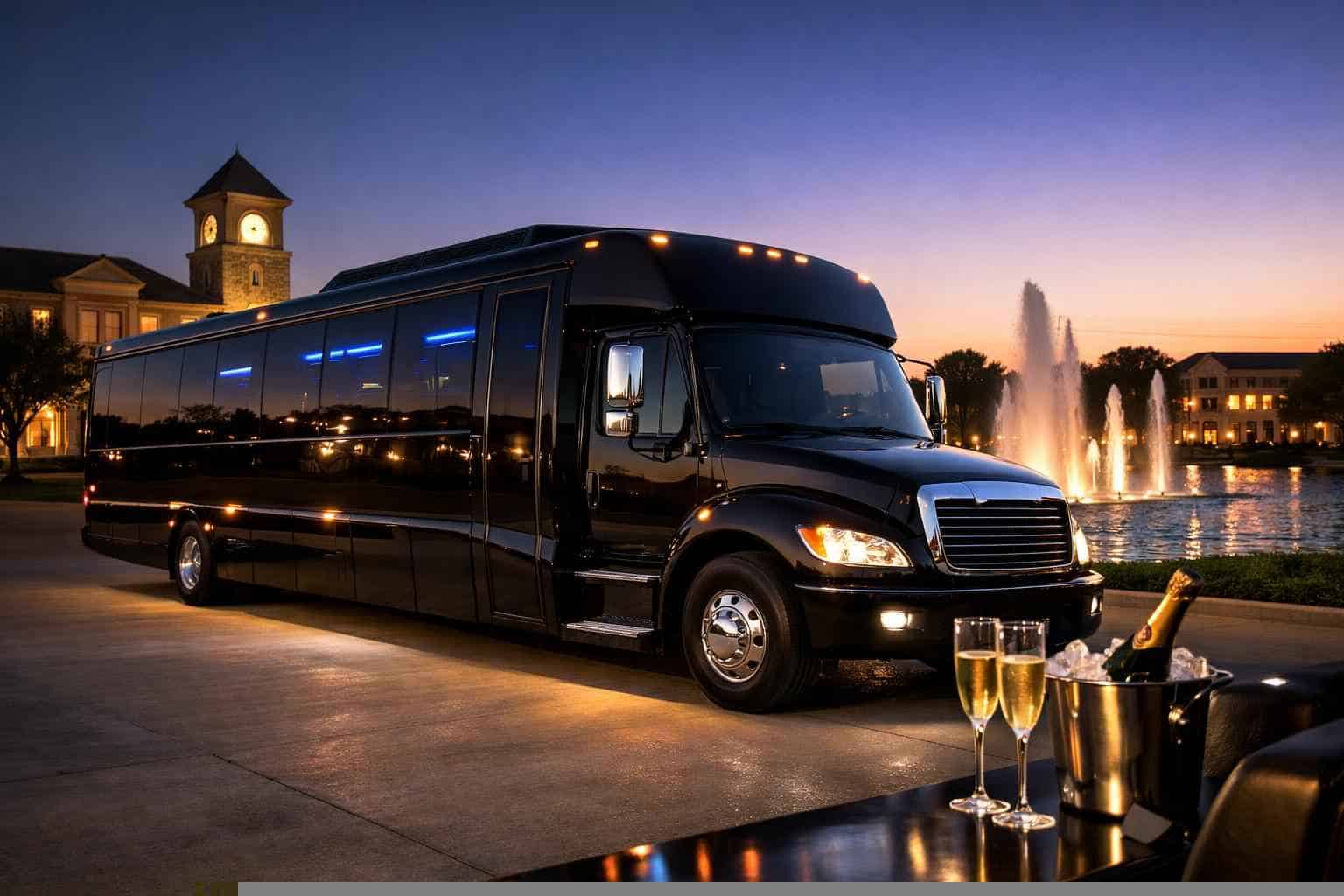 Black Party Bus Rental Services in DeSoto Texas