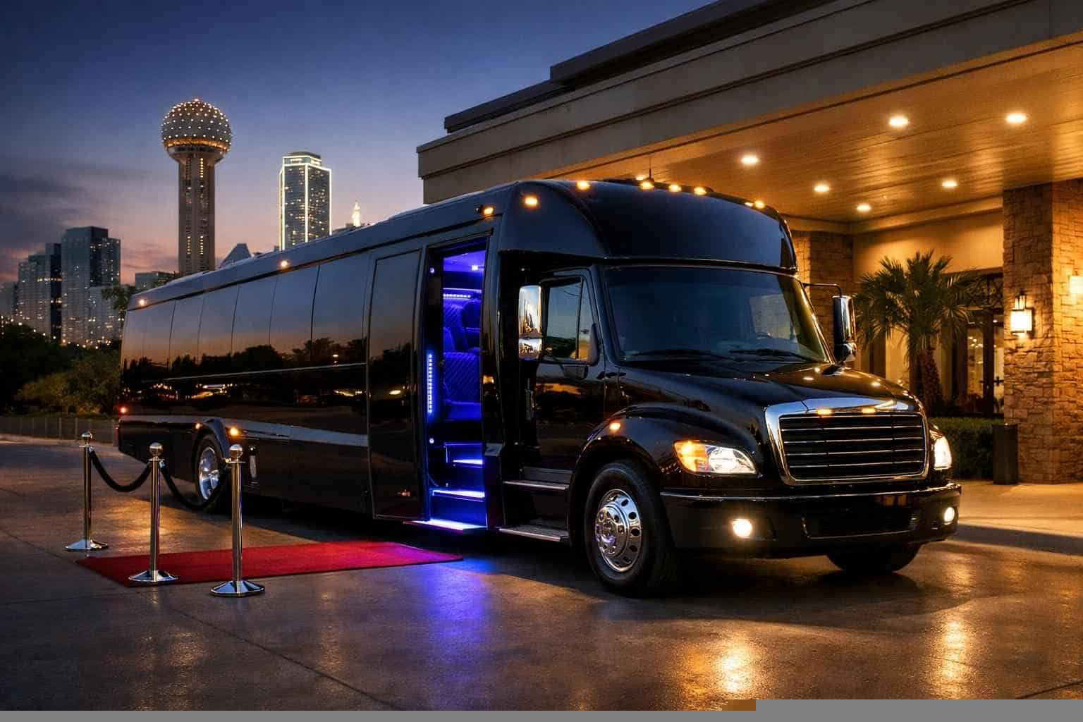 Black Party Bus Rental Services in Duncanville Texas