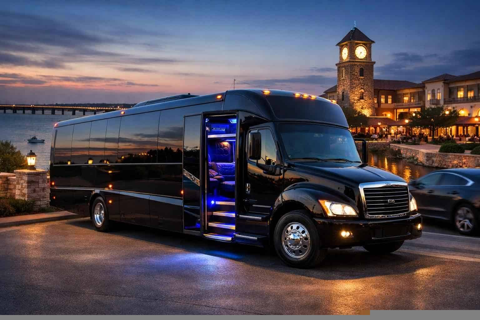 Black Party Bus Rental Services in Rockwall Texas