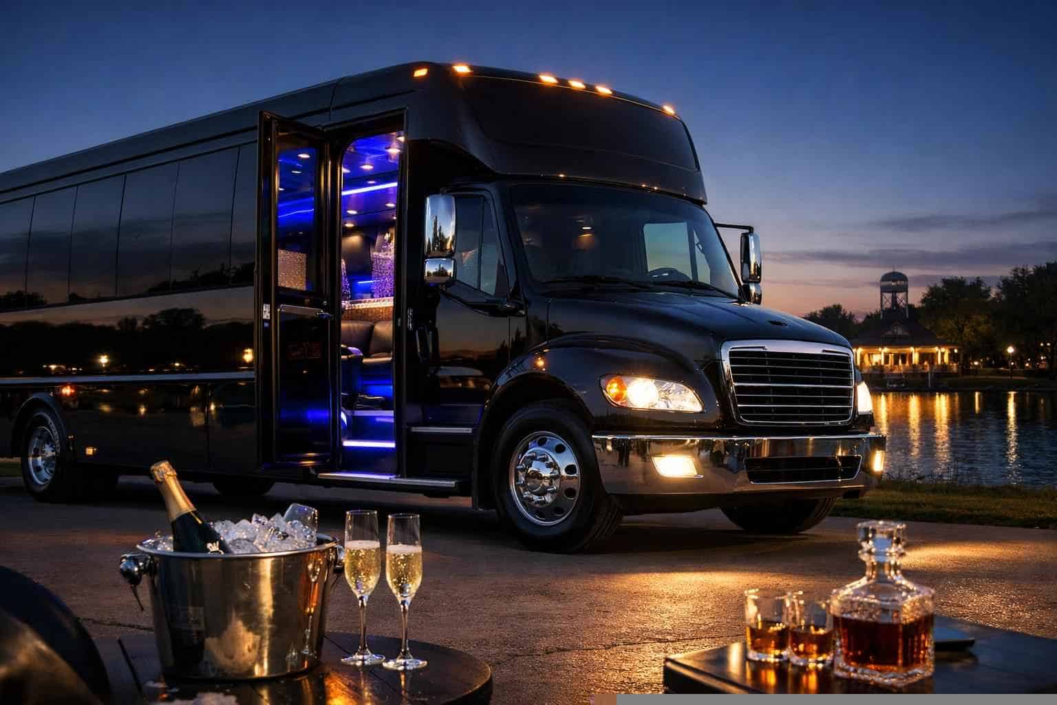Black Party Bus Rental Wylie TX