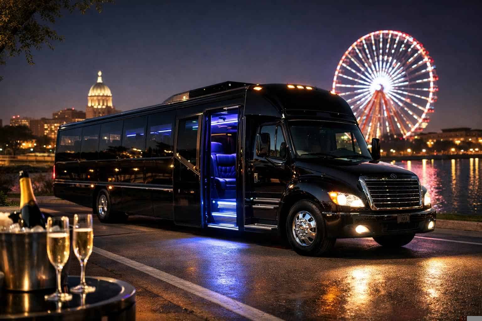 Black Party Bus Service Garland TX