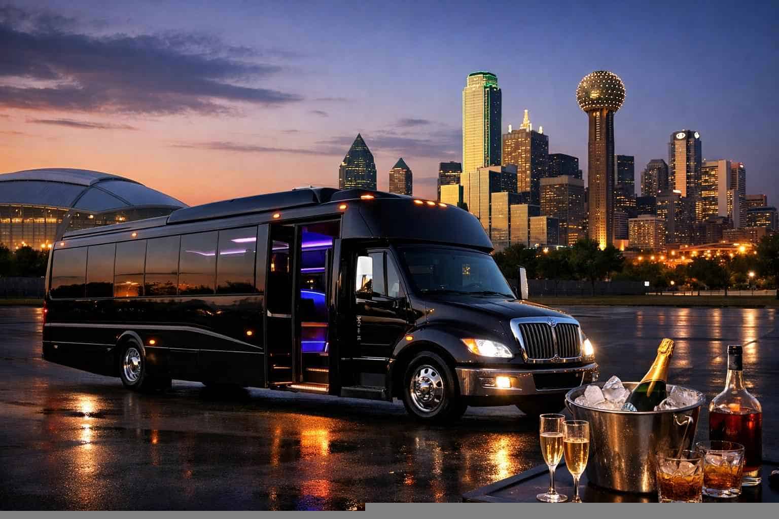 Black Party Bus Service Grand Prairie TX