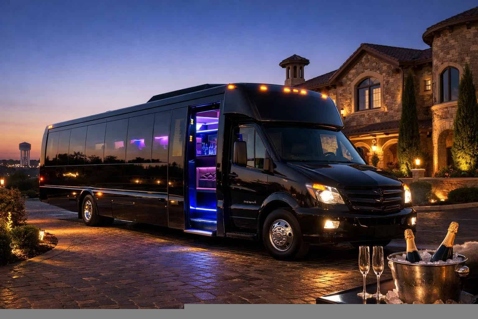 Black Party Bus Service Prosper TX