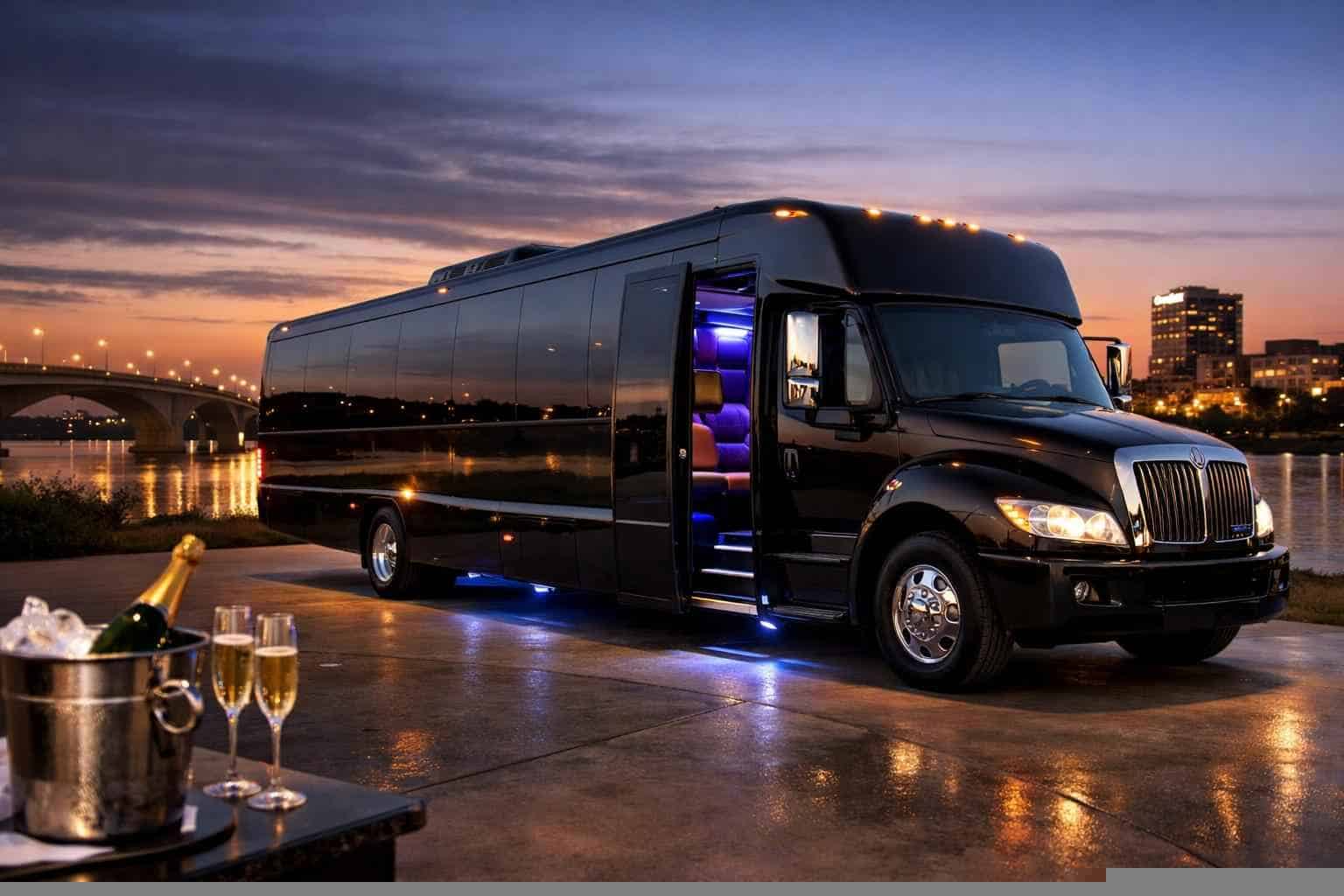 Black Party Bus Service Rowlett TX