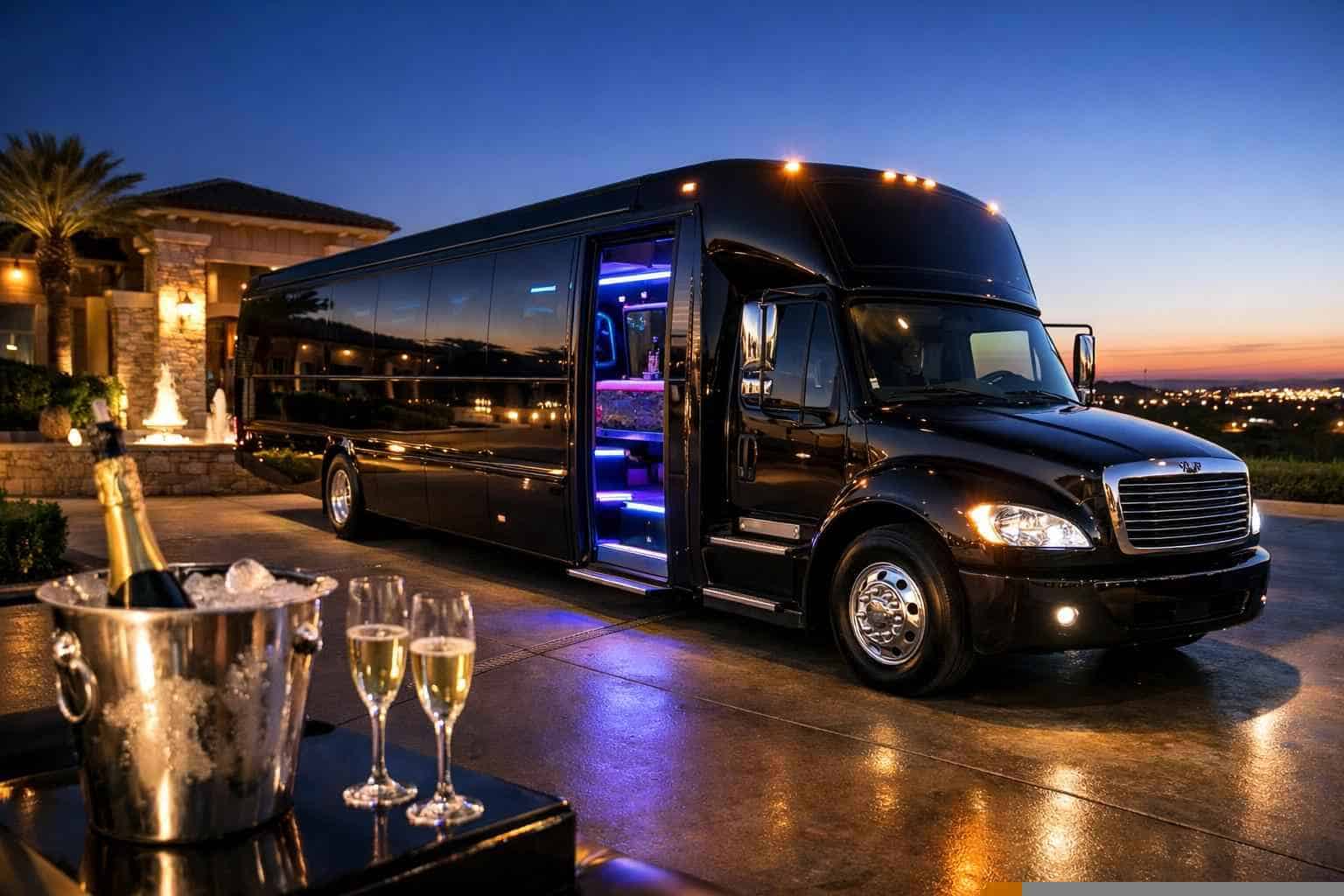 Black Party Bus Service Sachse TX