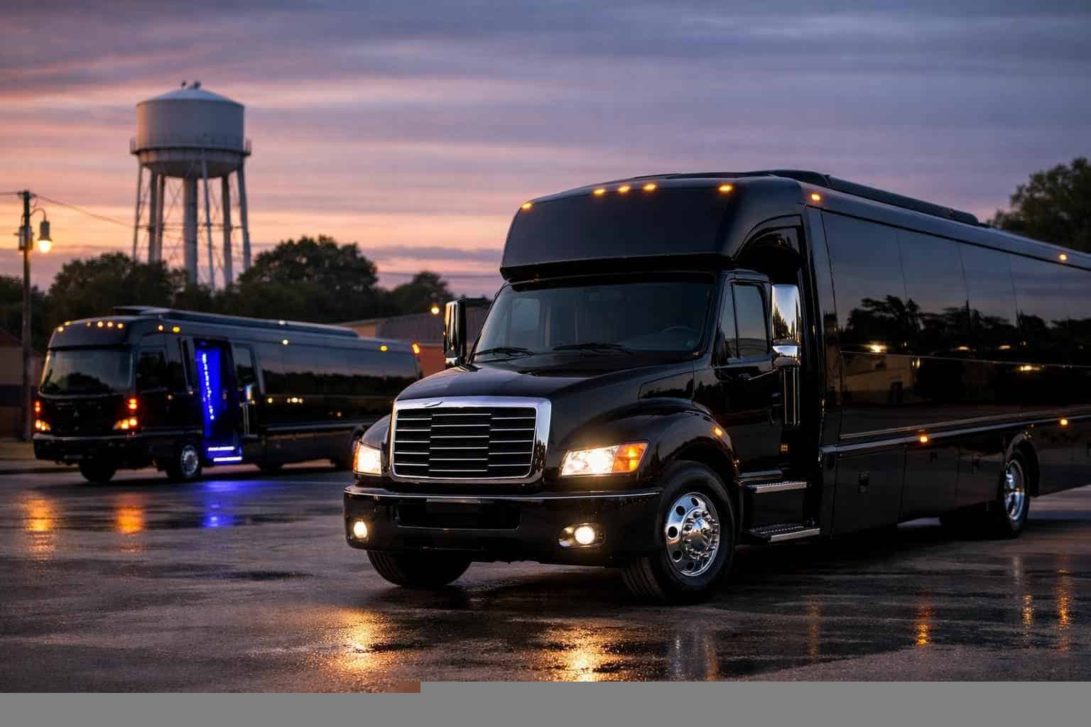 Black Party Buses in Balch Springs Texas