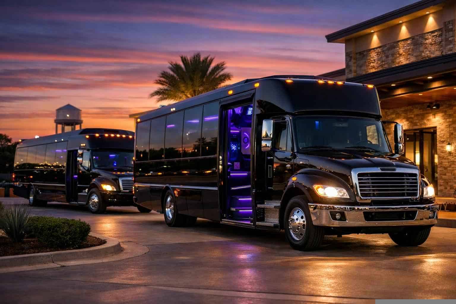 Black Party Buses in Desoto Texas
