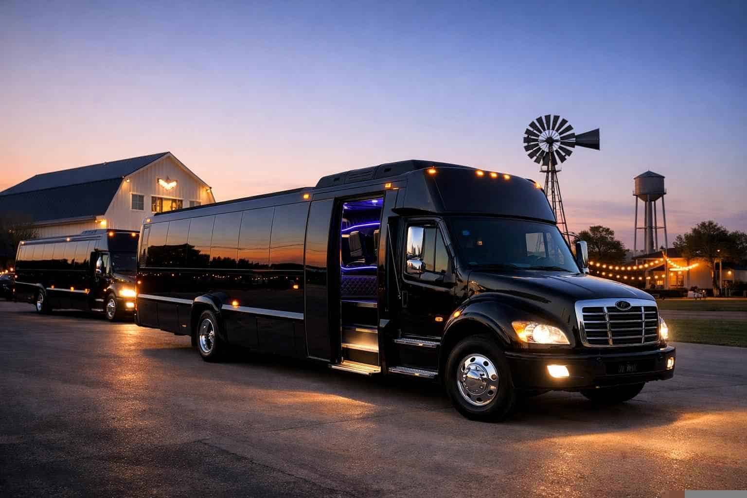 Black Party Buses in Prosper Texas