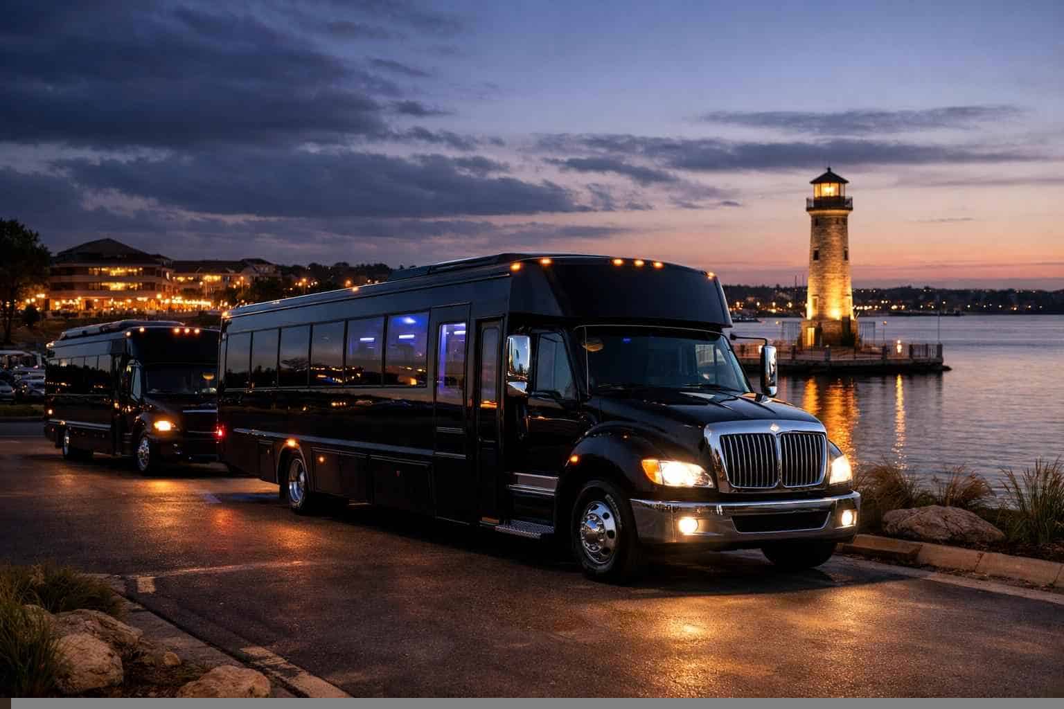 Black Party Buses in Rockwall Texas