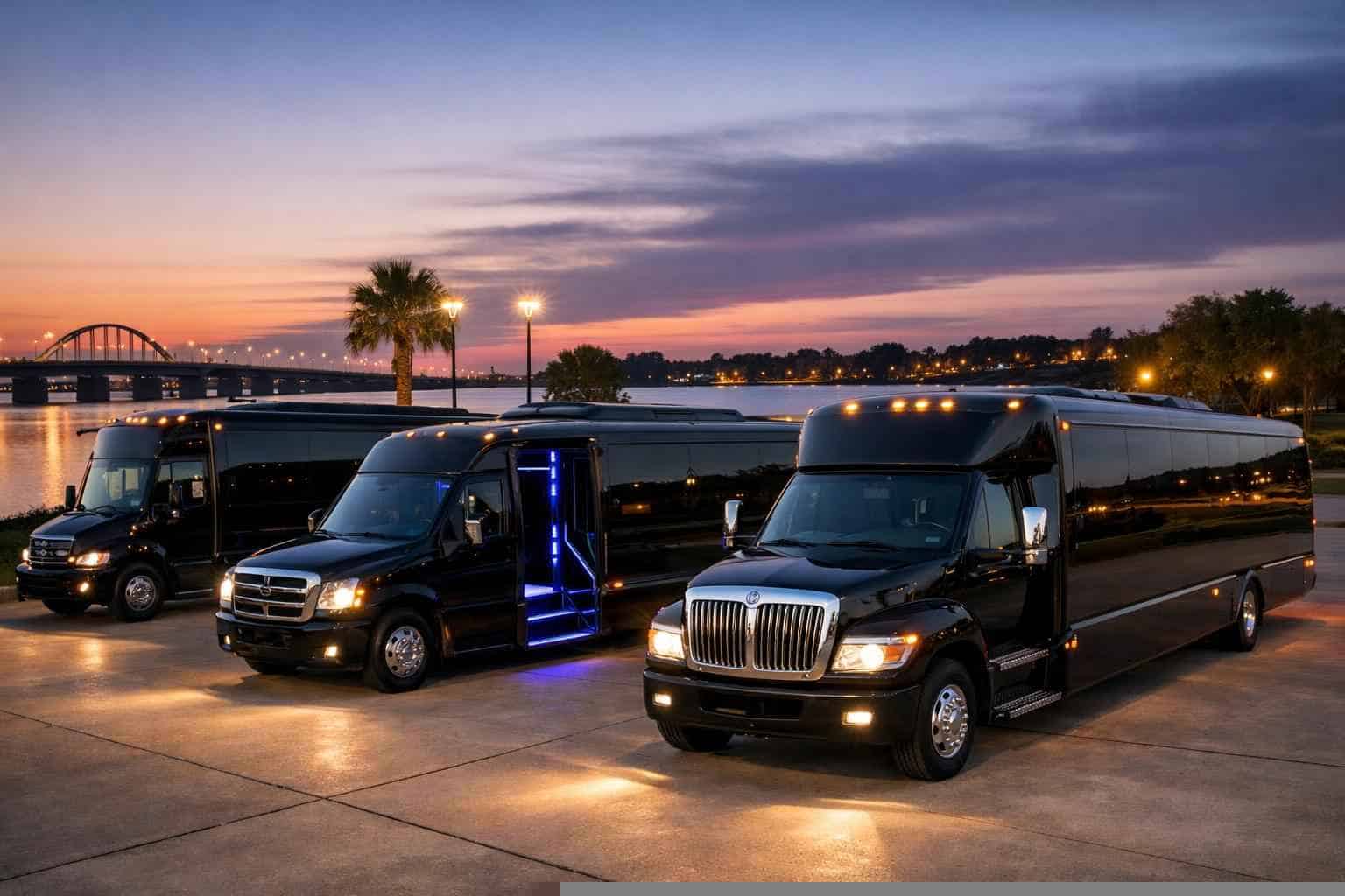 Black Party Buses in Rowlett Texas
