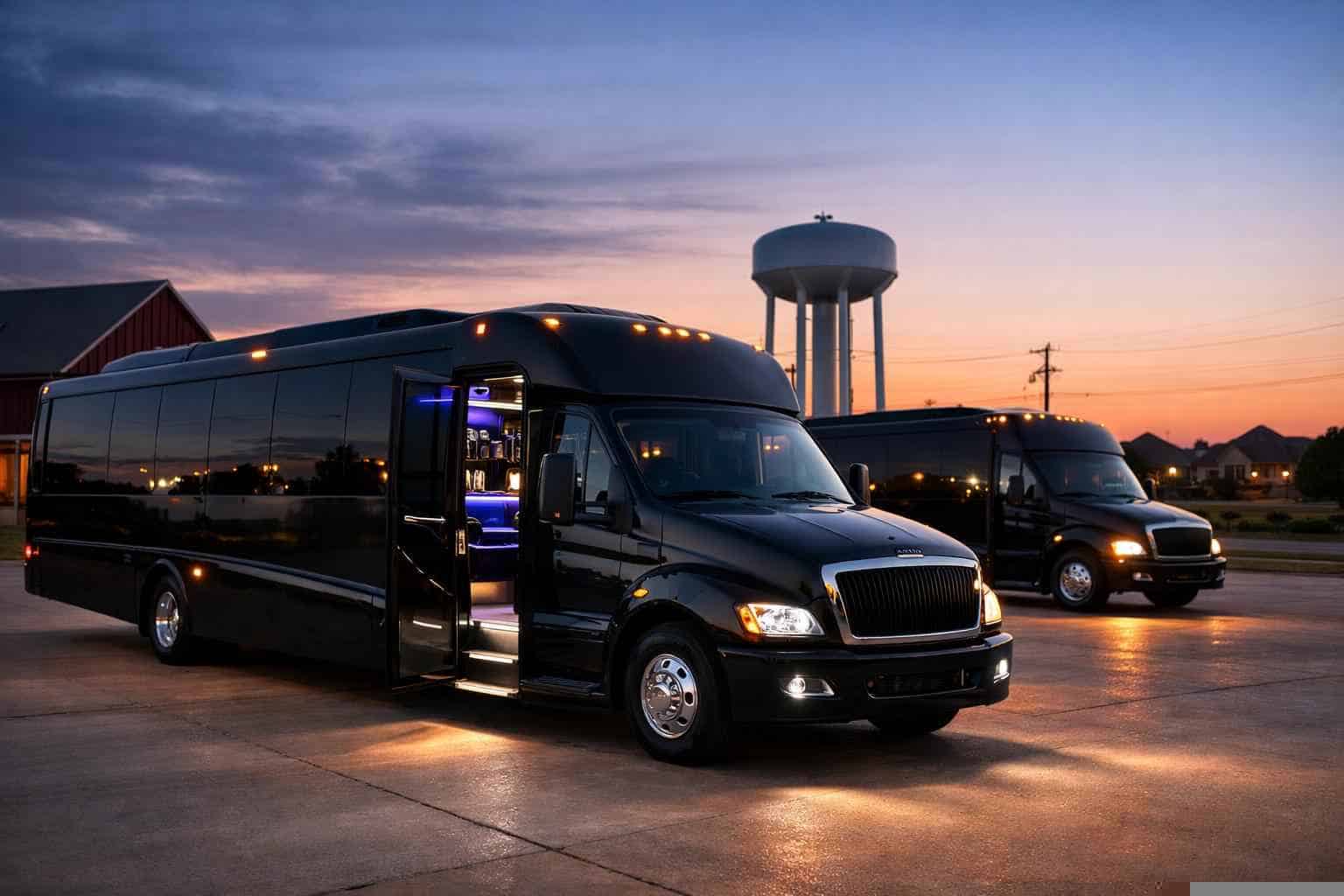 Black Party Buses in Sachse Texas