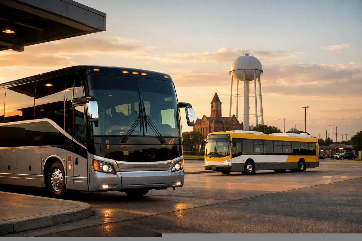 Buses in Lancaster Texas