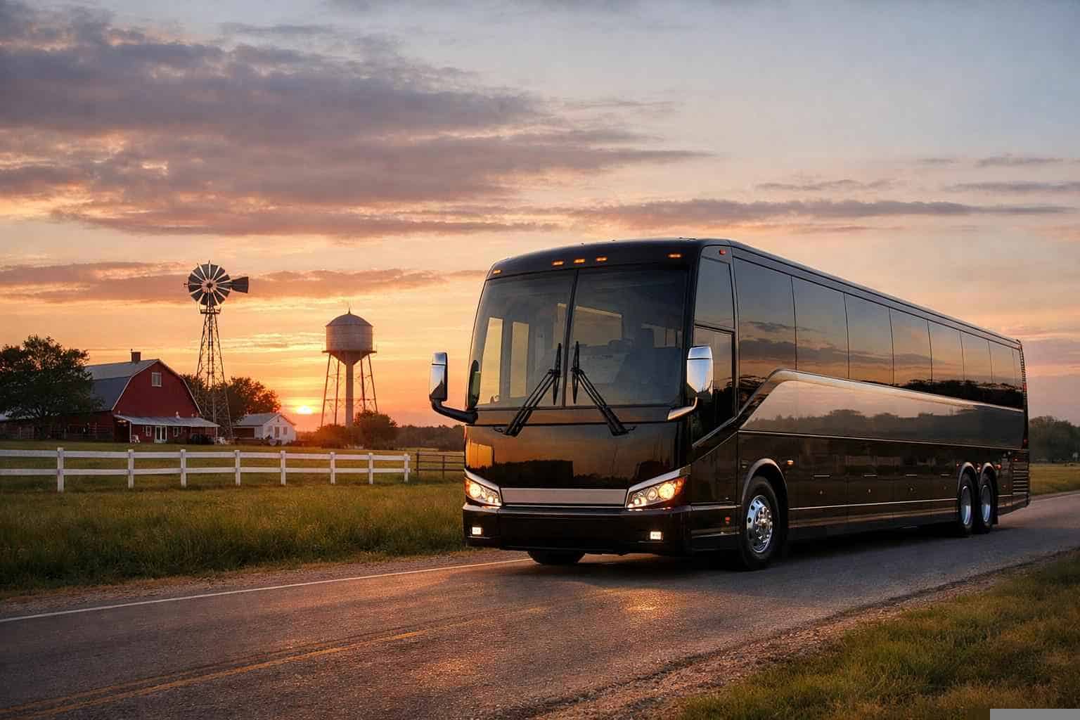 Charter Bus Rental Near Me Celina TX