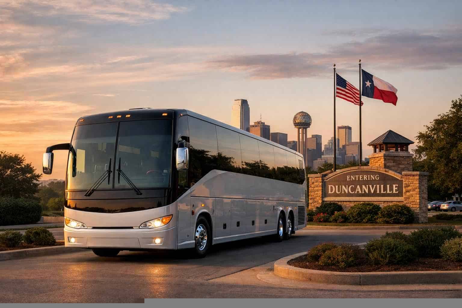 Charter Bus Rental Near Me Duncanville TX