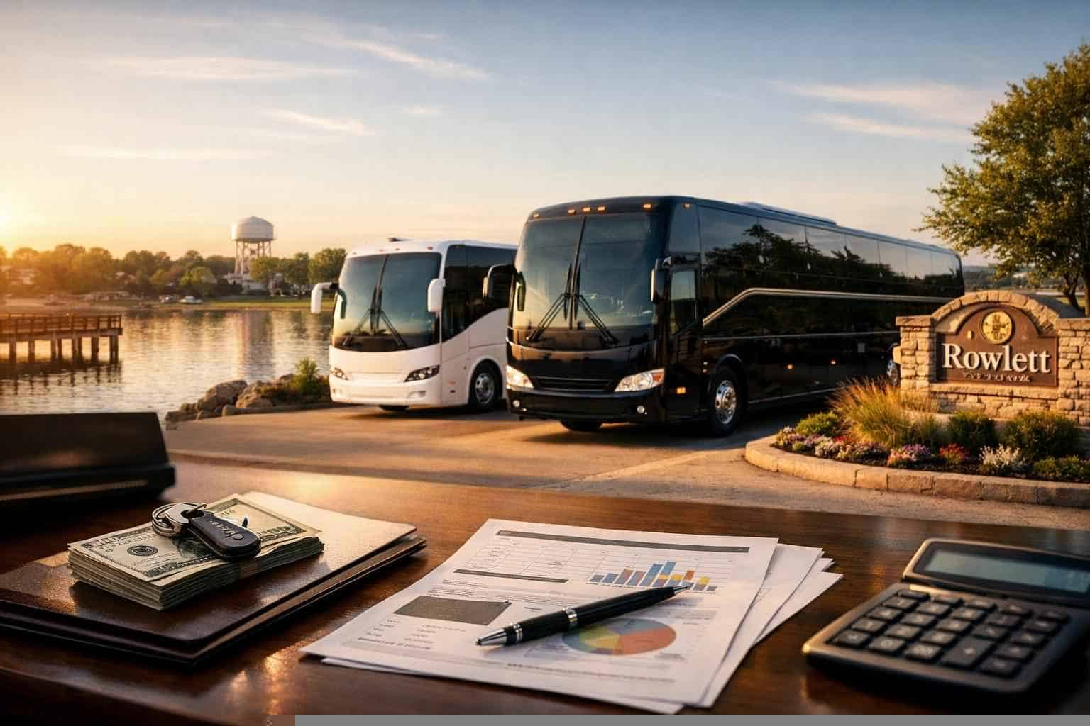 Charter Bus Rental Prices in Rowlett TX