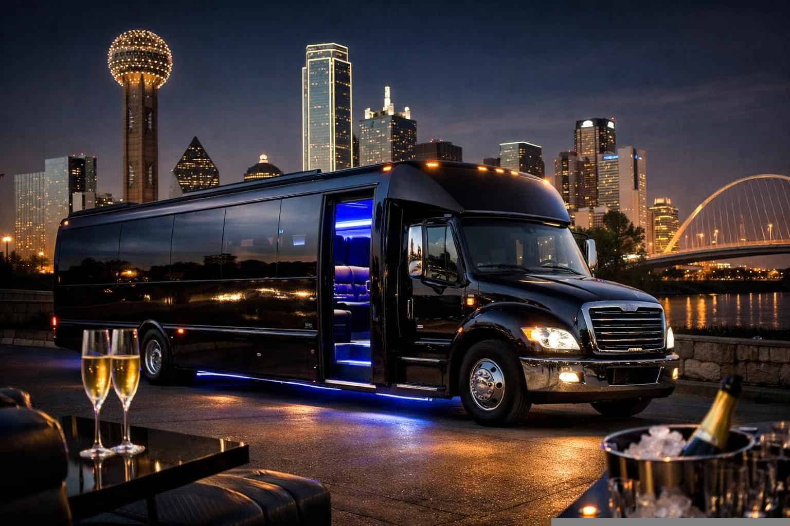 Duncanville Texas Black Party Bus Rental