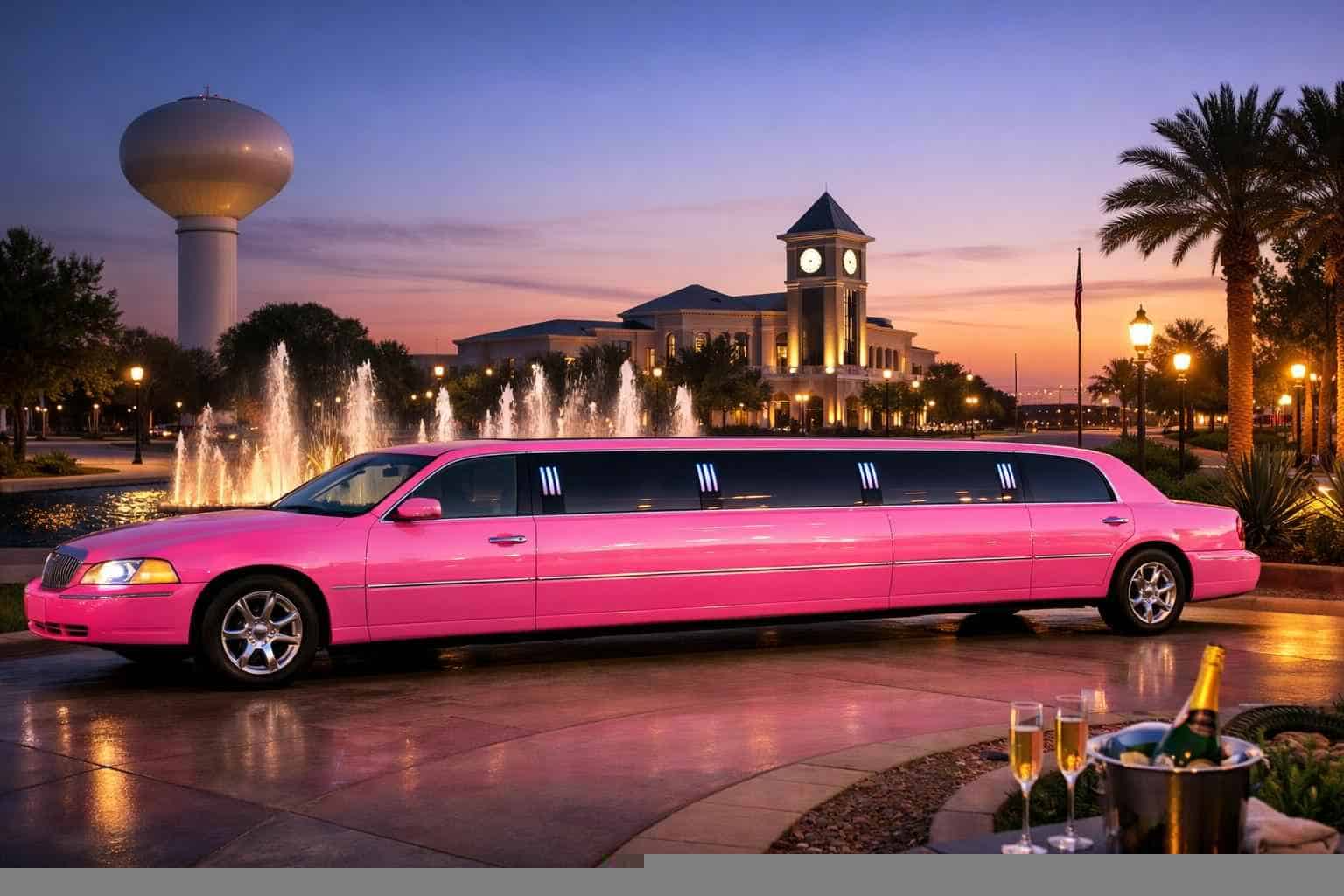 Duncanville Texas Pink Limo Rental