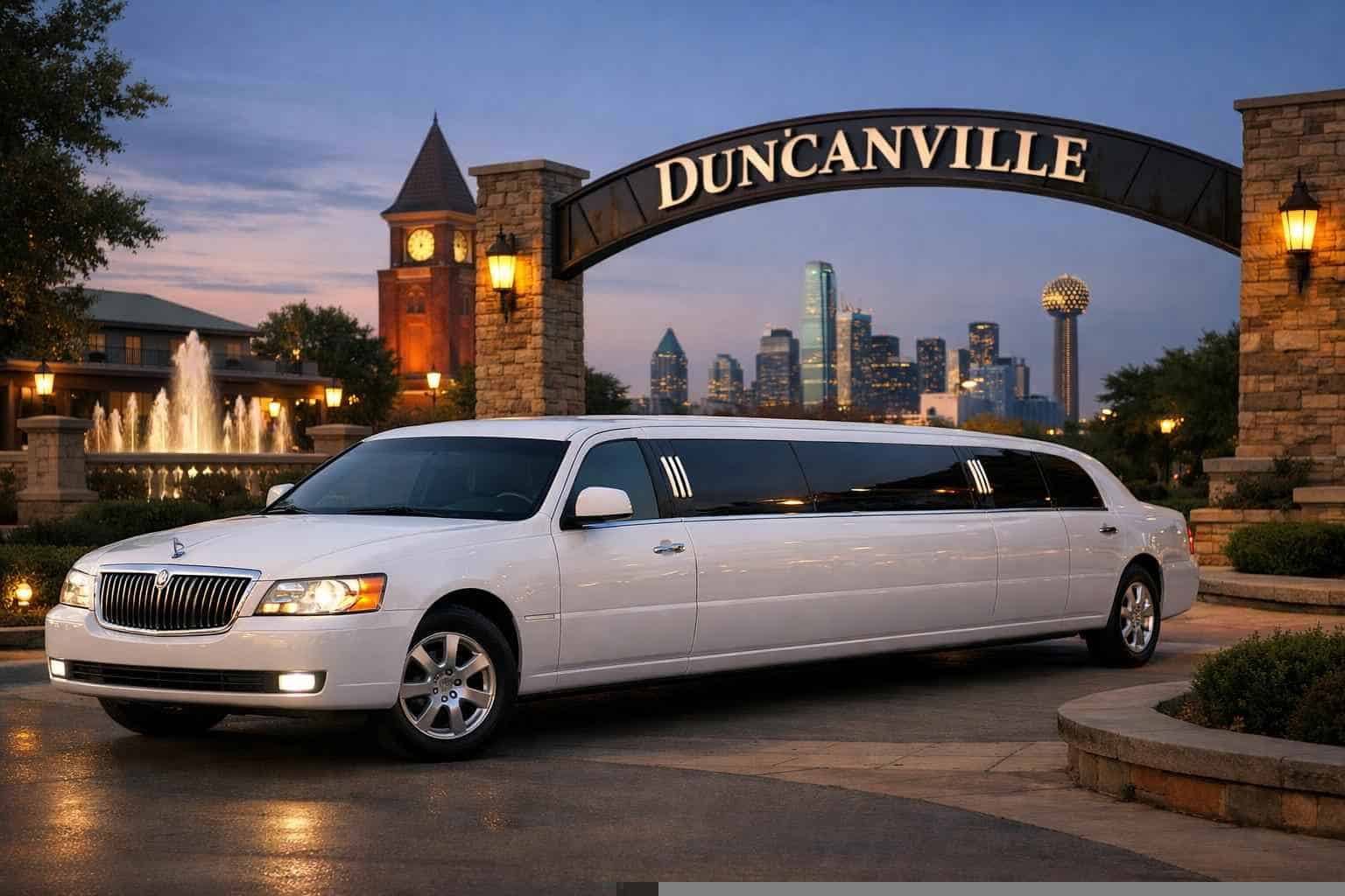 Duncanville Texas White Limo Rental