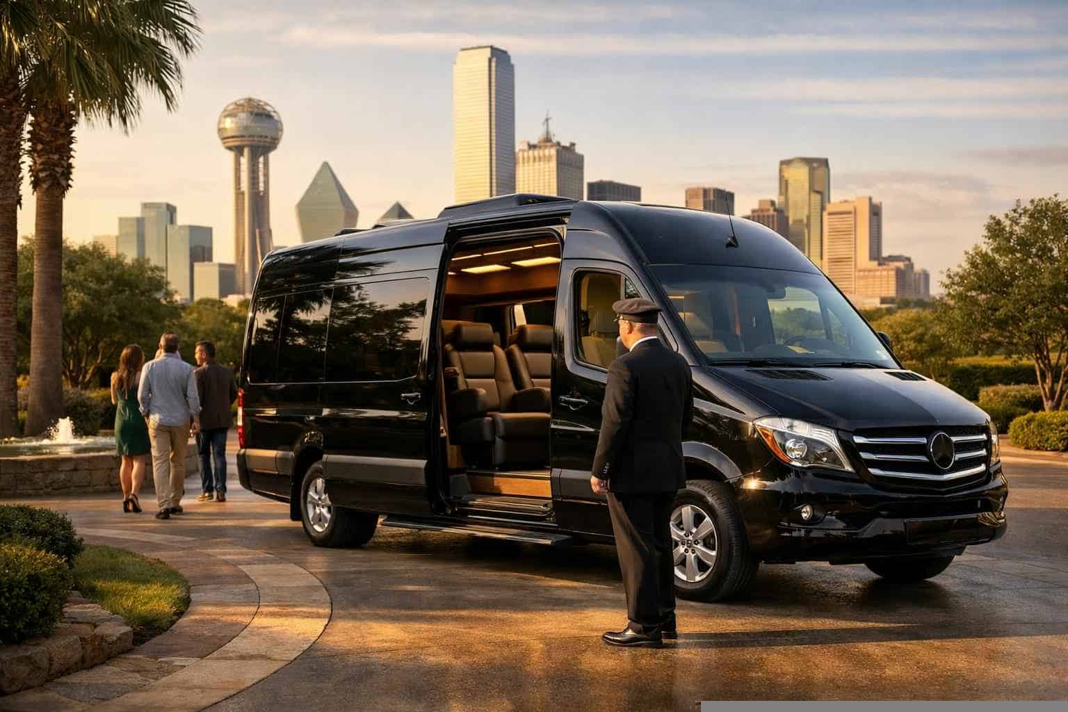 Garland Texas Passenger Van with Driver