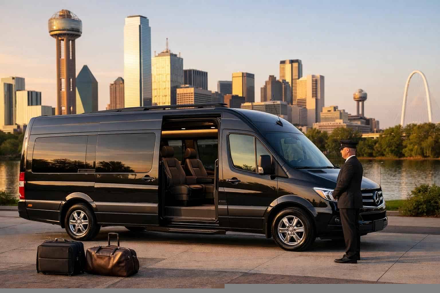 Grand Prairie Texas Passenger Van with Driver