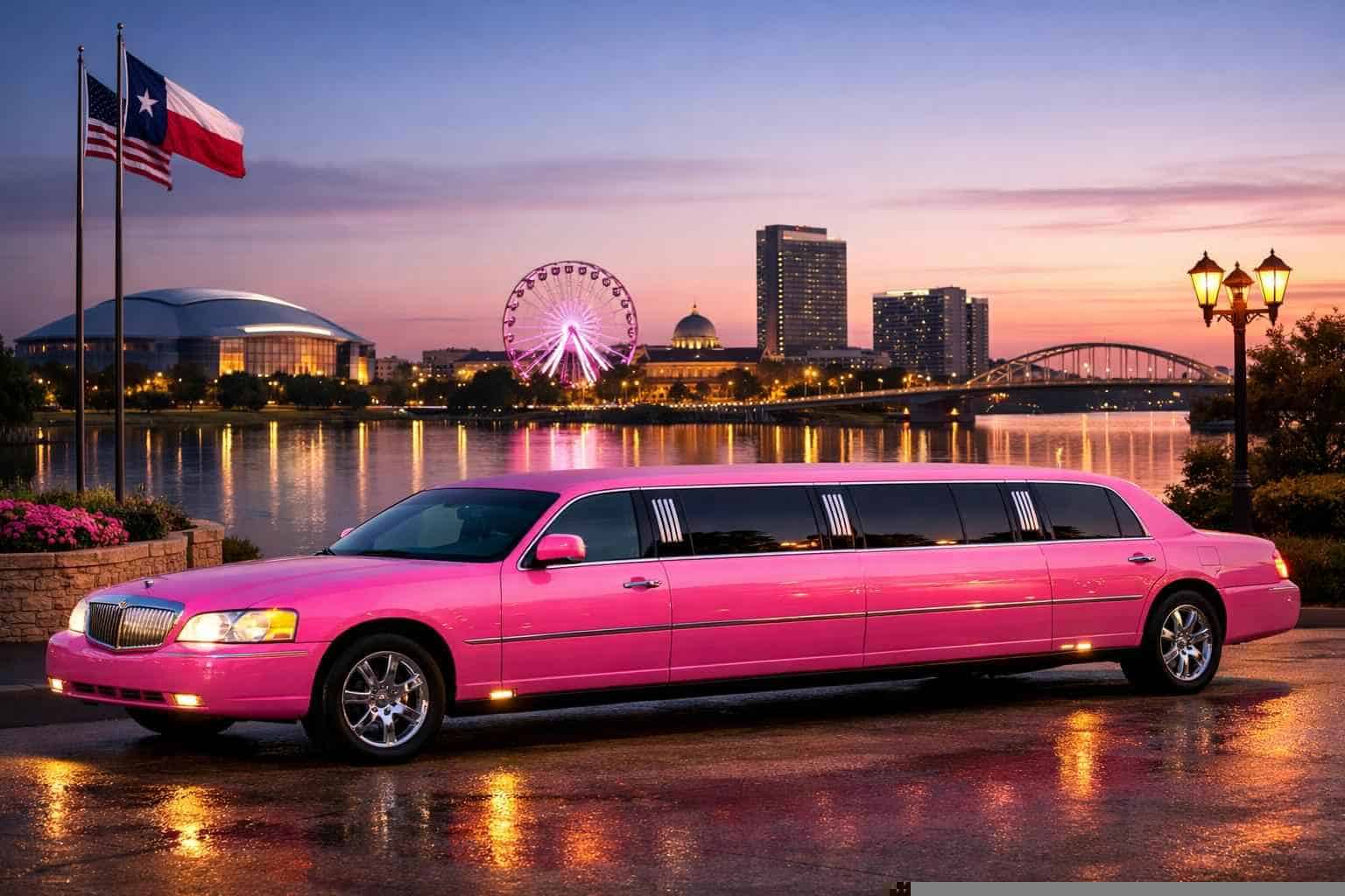Grand Prairie Texas Pink Limo Rental