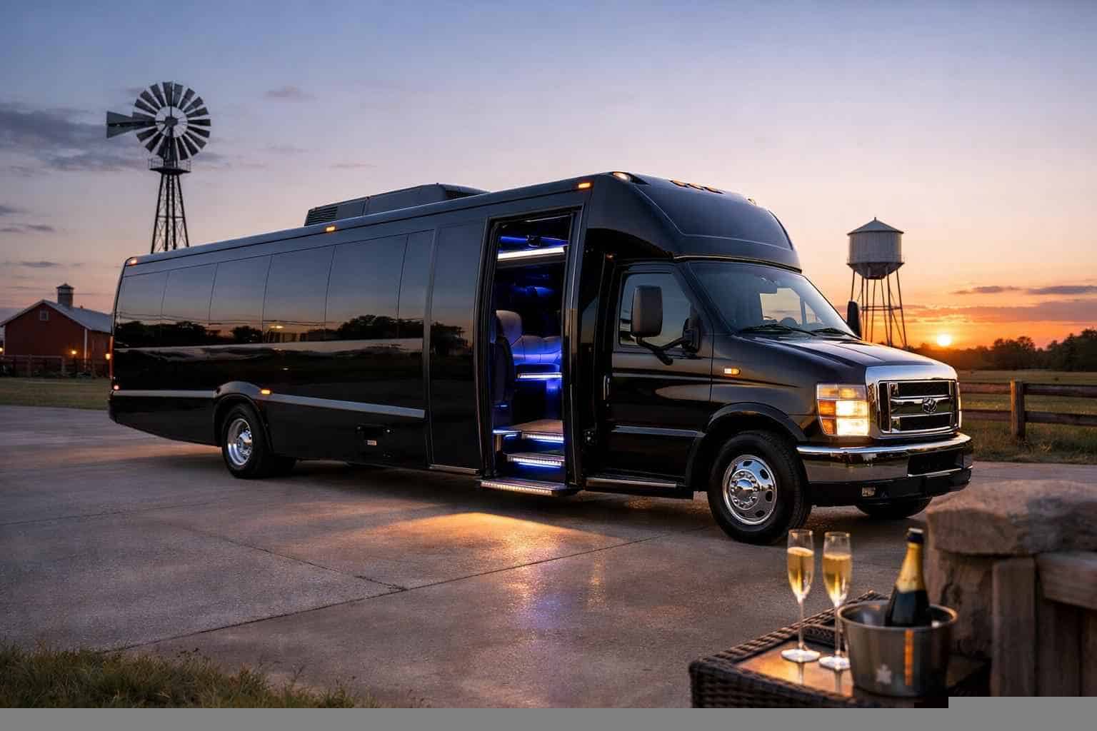 Limo Bus Rental Near Me Celina TX