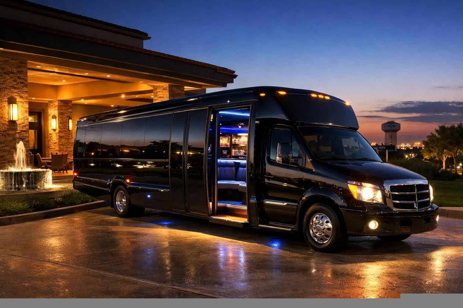 Limo Bus Rental Near Me DeSoto TX