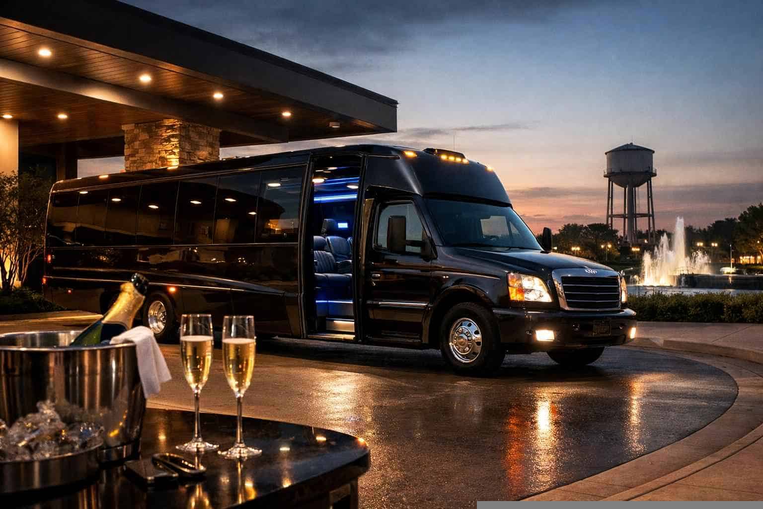 Limo Bus Rental Near Me Lancaster TX