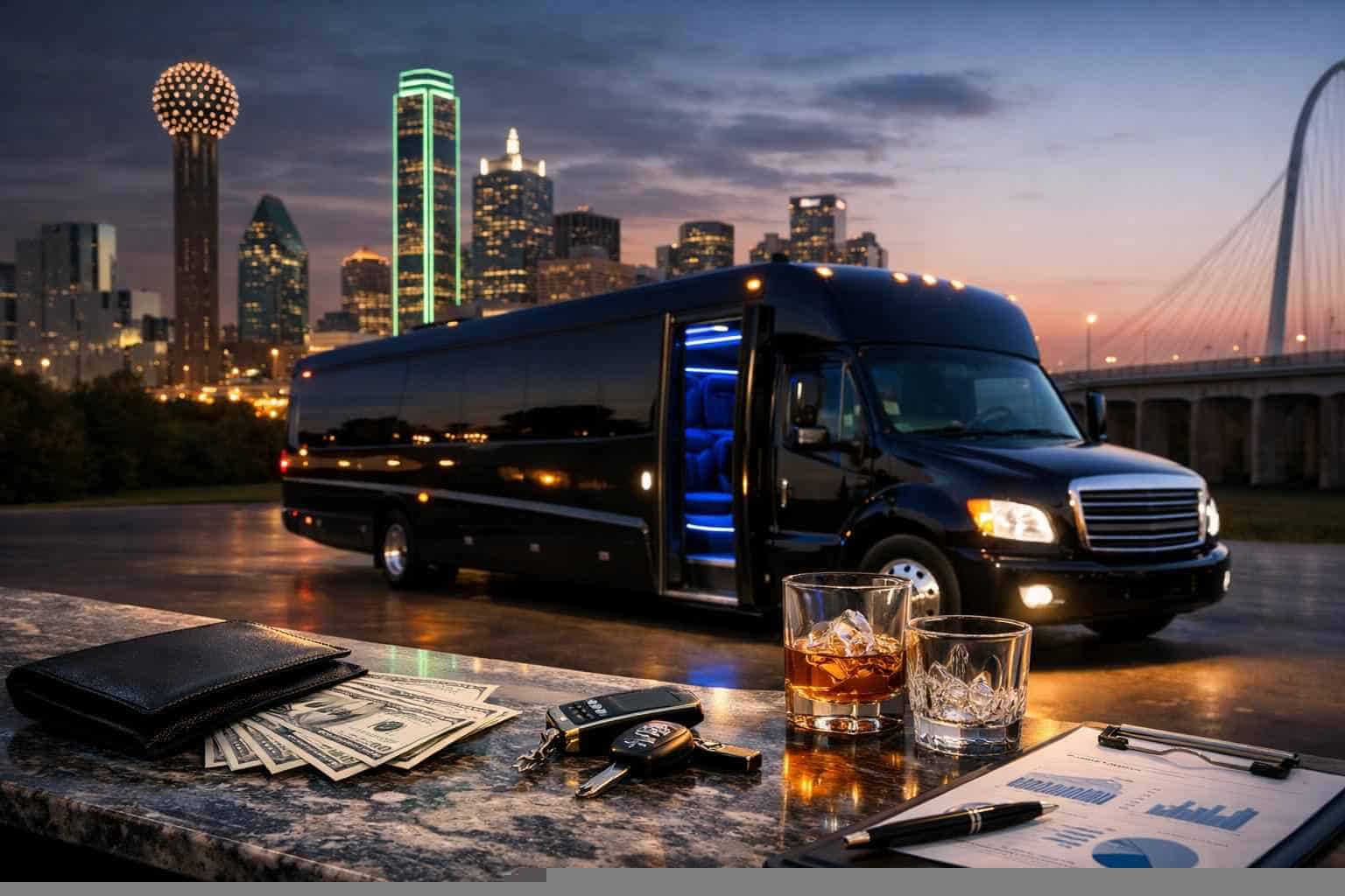Limo Bus Rental Prices in Garland TX