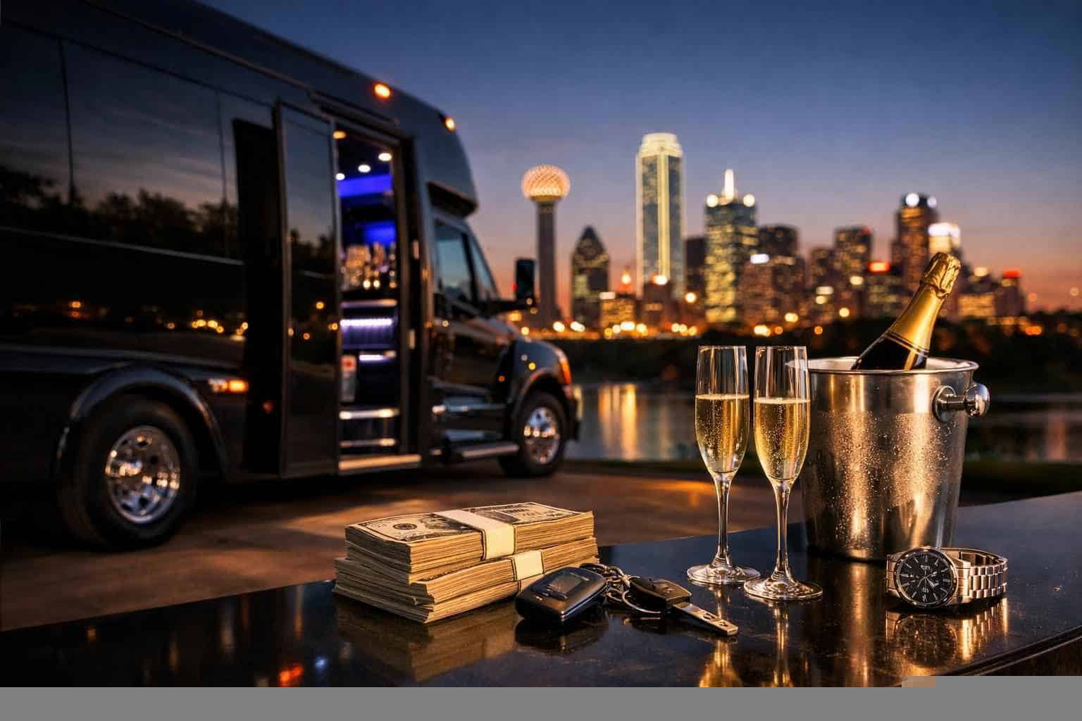 Limo Bus Rental Prices in Rowlett TX