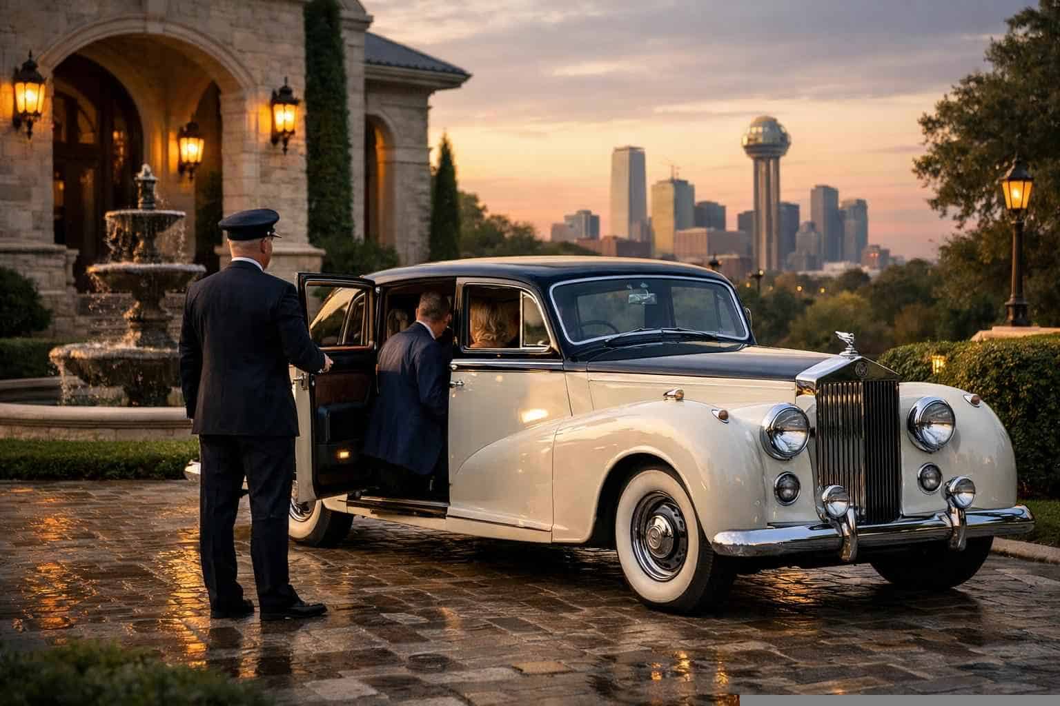 Luxury Antique Vehicle Rental with Driver in Garland Texas