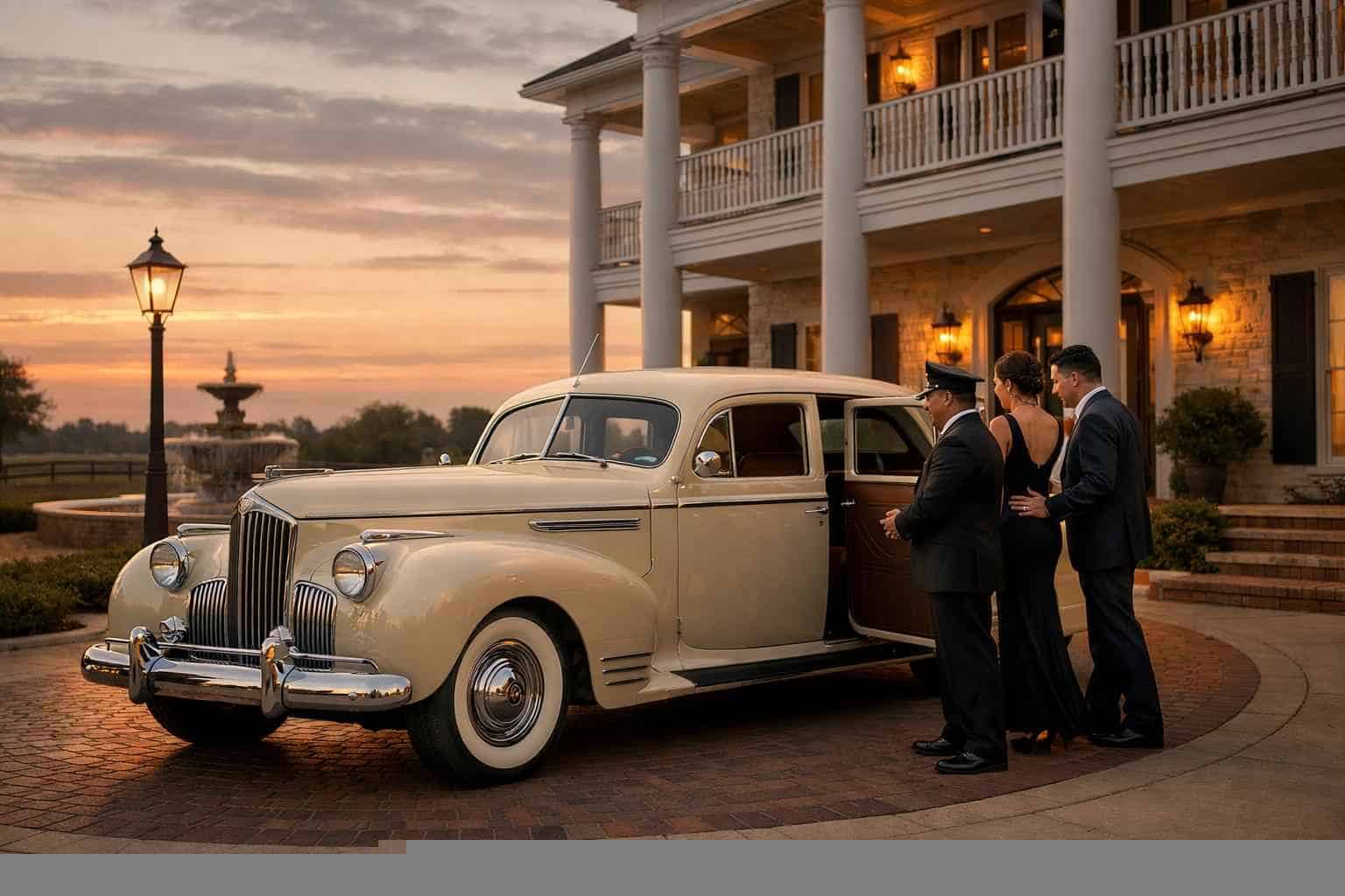 Luxury Antique Vehicle Rental with Driver in Lancaster Texas