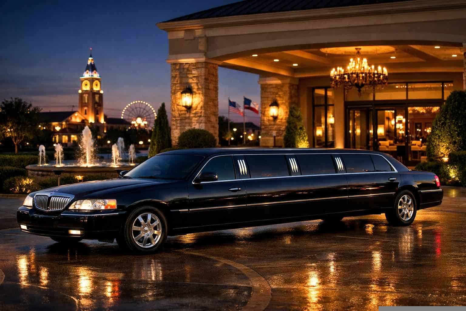 Luxury Black Limo Rental in Garland Texas