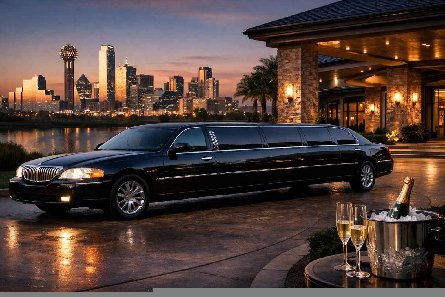 Luxury Black Limo Rental in Grand Prairie Texas