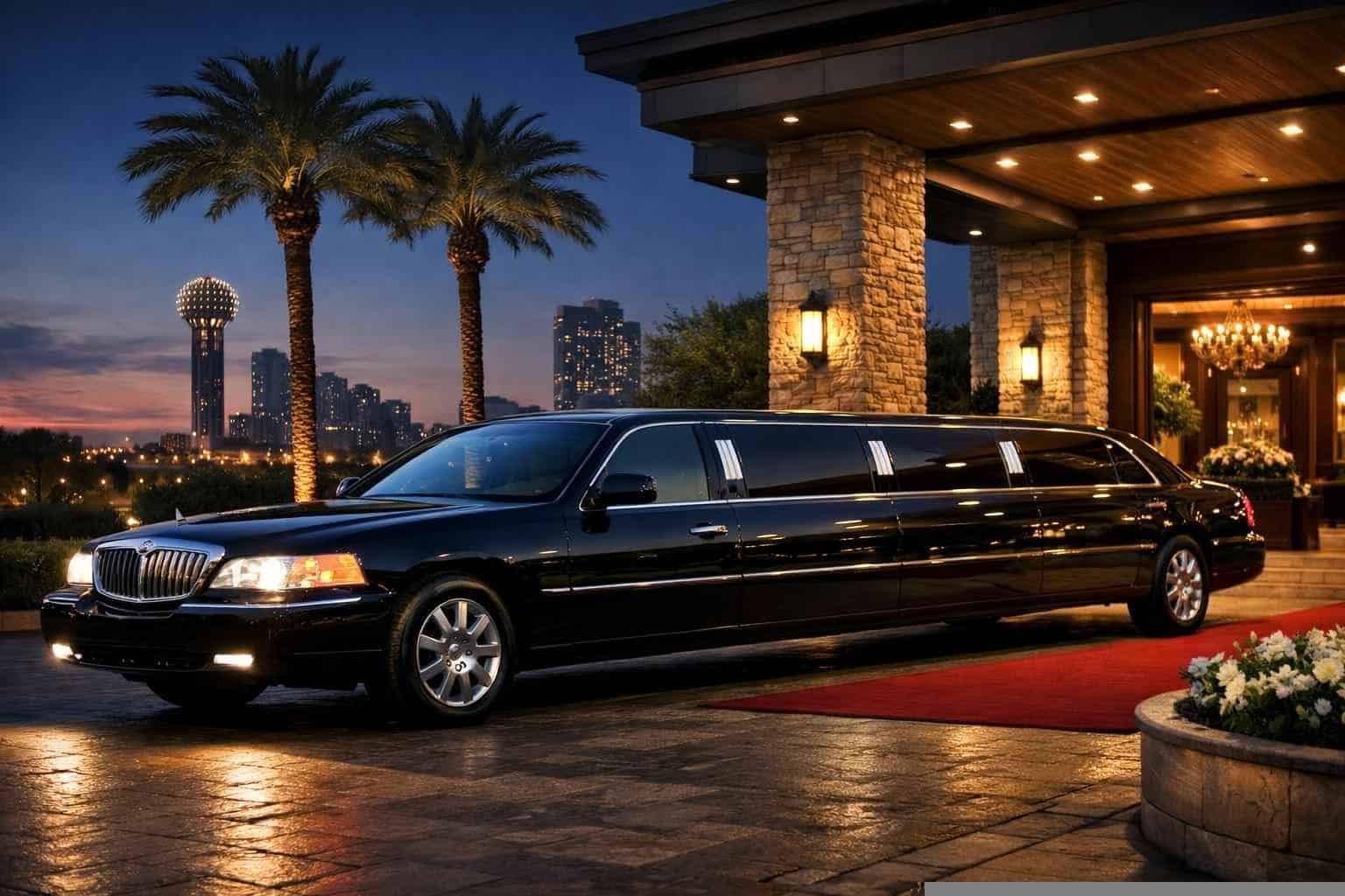 Luxury Black Limo Rental in Mesquite Texas