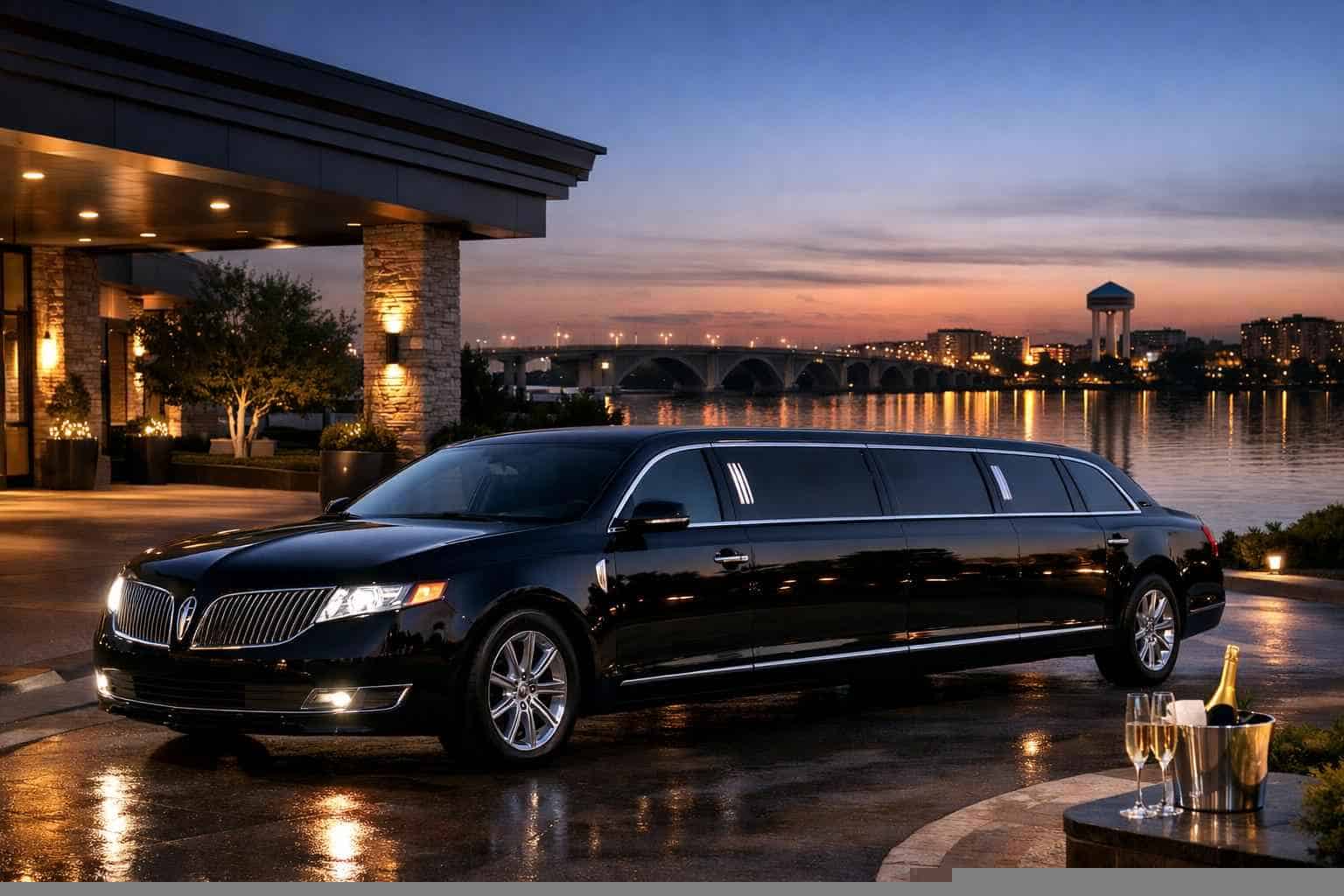 Luxury Black Limo Rental in Rowlett Texas