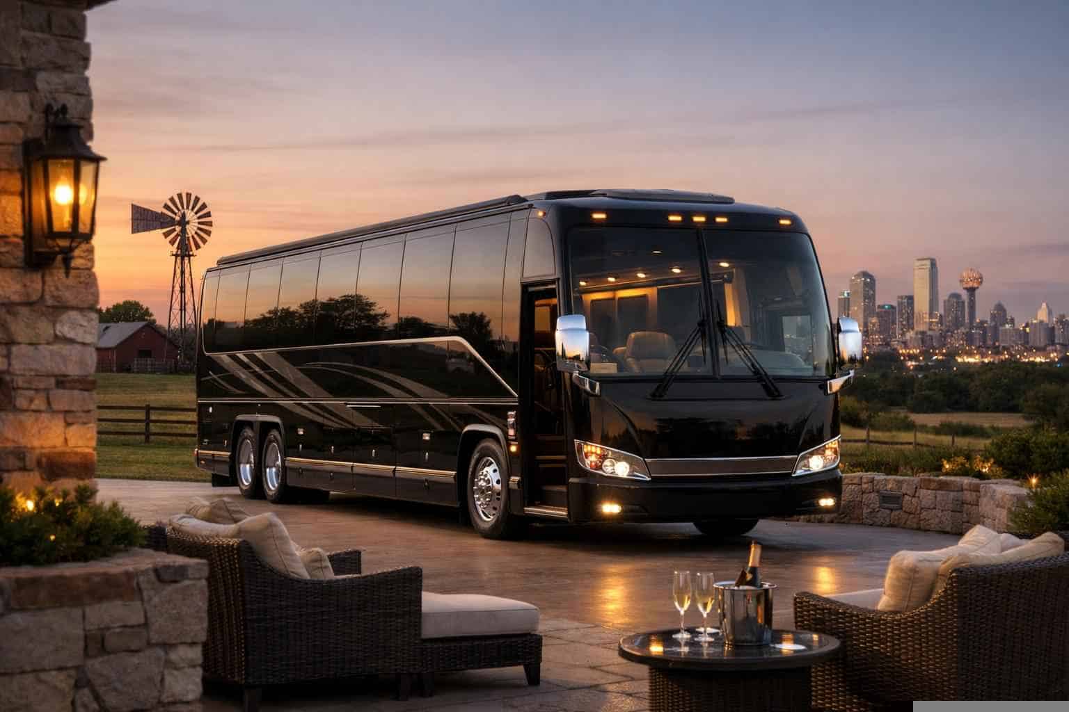 Luxury Bus Rental in Lancaster Texas