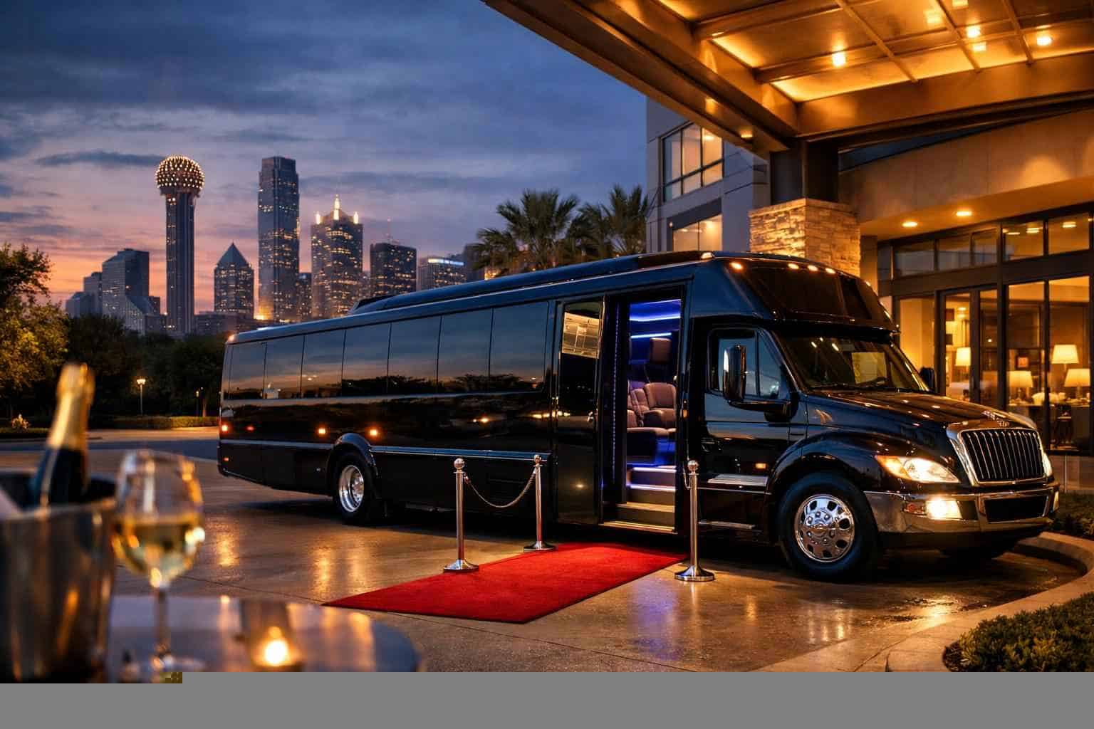 Luxury Limo Bus Rental in Duncanville Texas