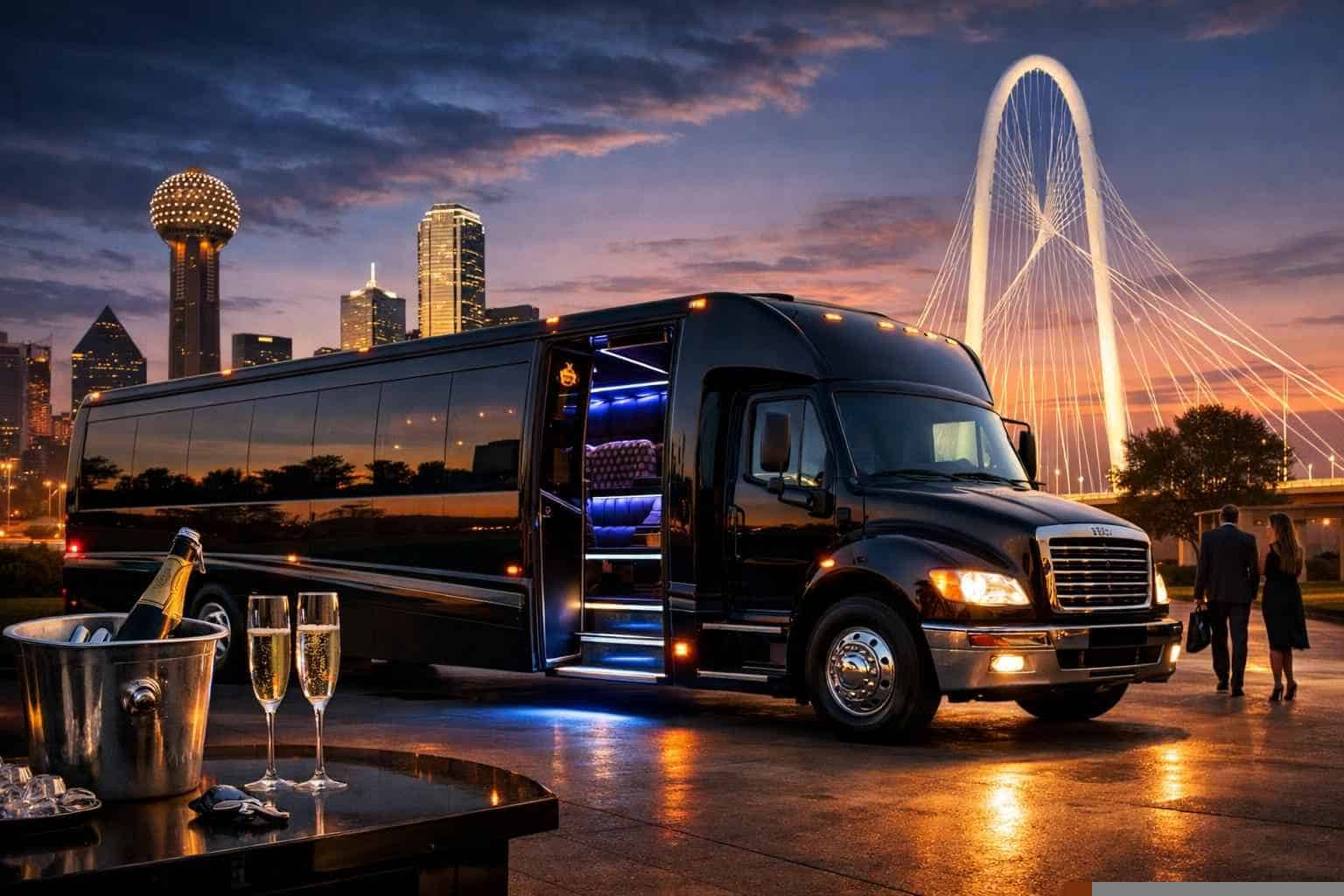 Luxury Limo Bus Rental in Lancaster Texas