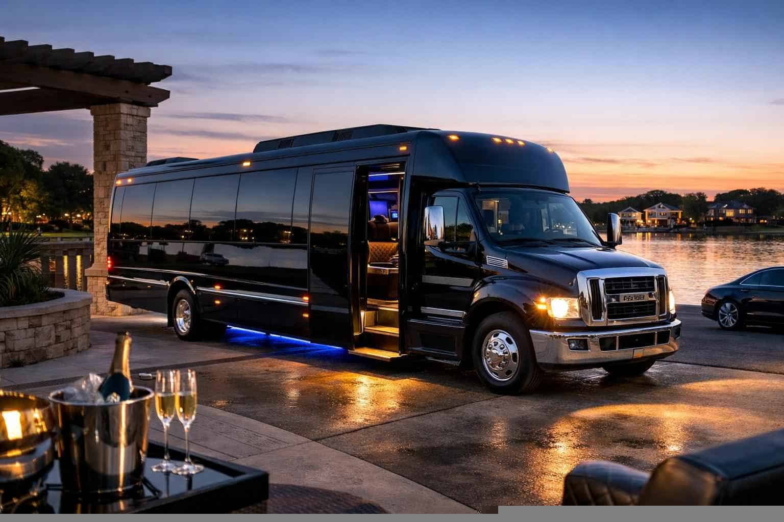 Luxury Limo Bus Rental in Little Elm Texas