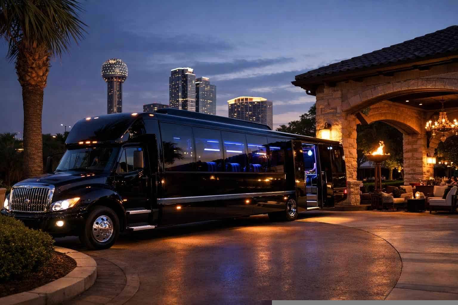 Luxury Limo Bus Rental in Mesquite Texas