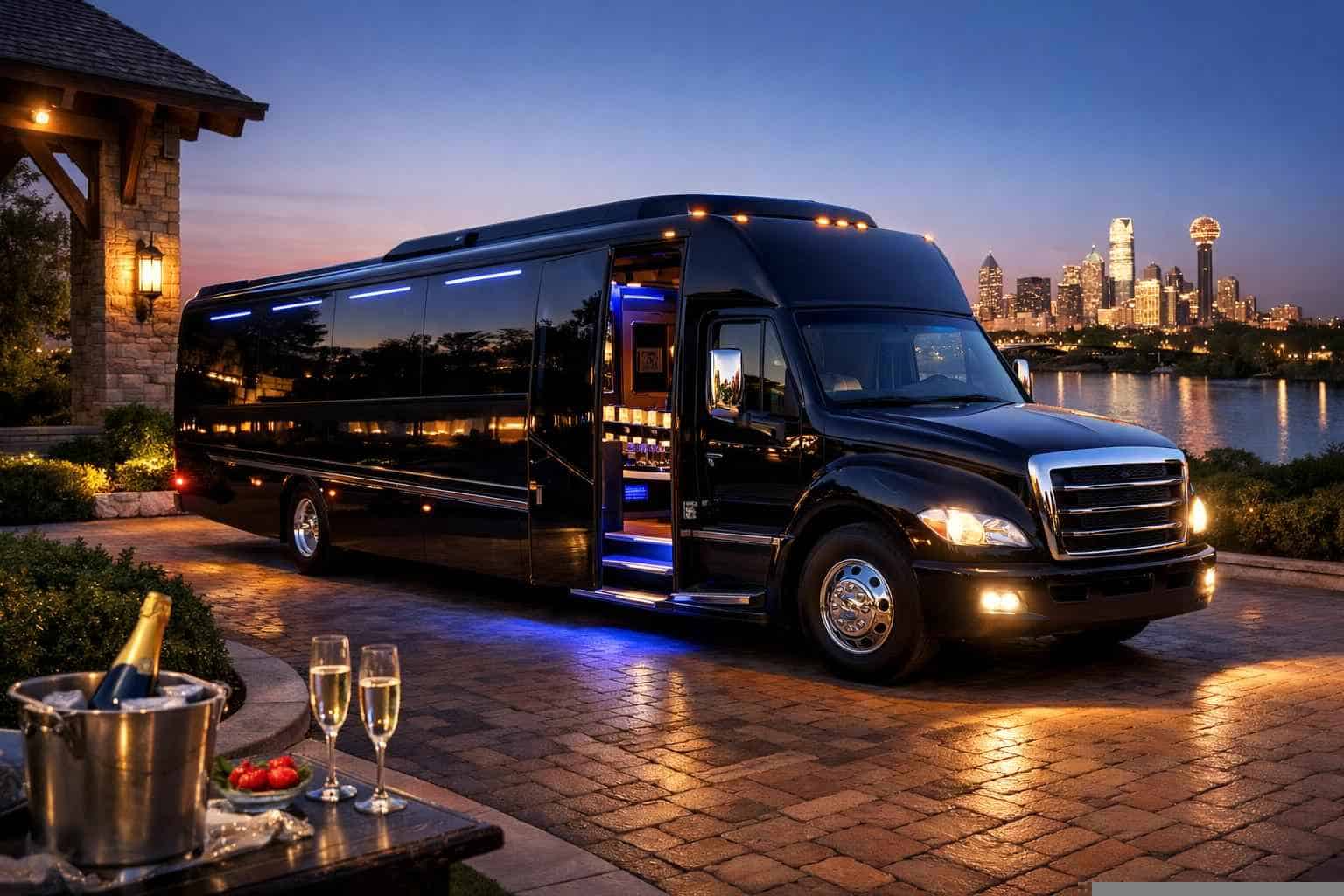 Luxury Limo Bus Rental in Rowlett Texas