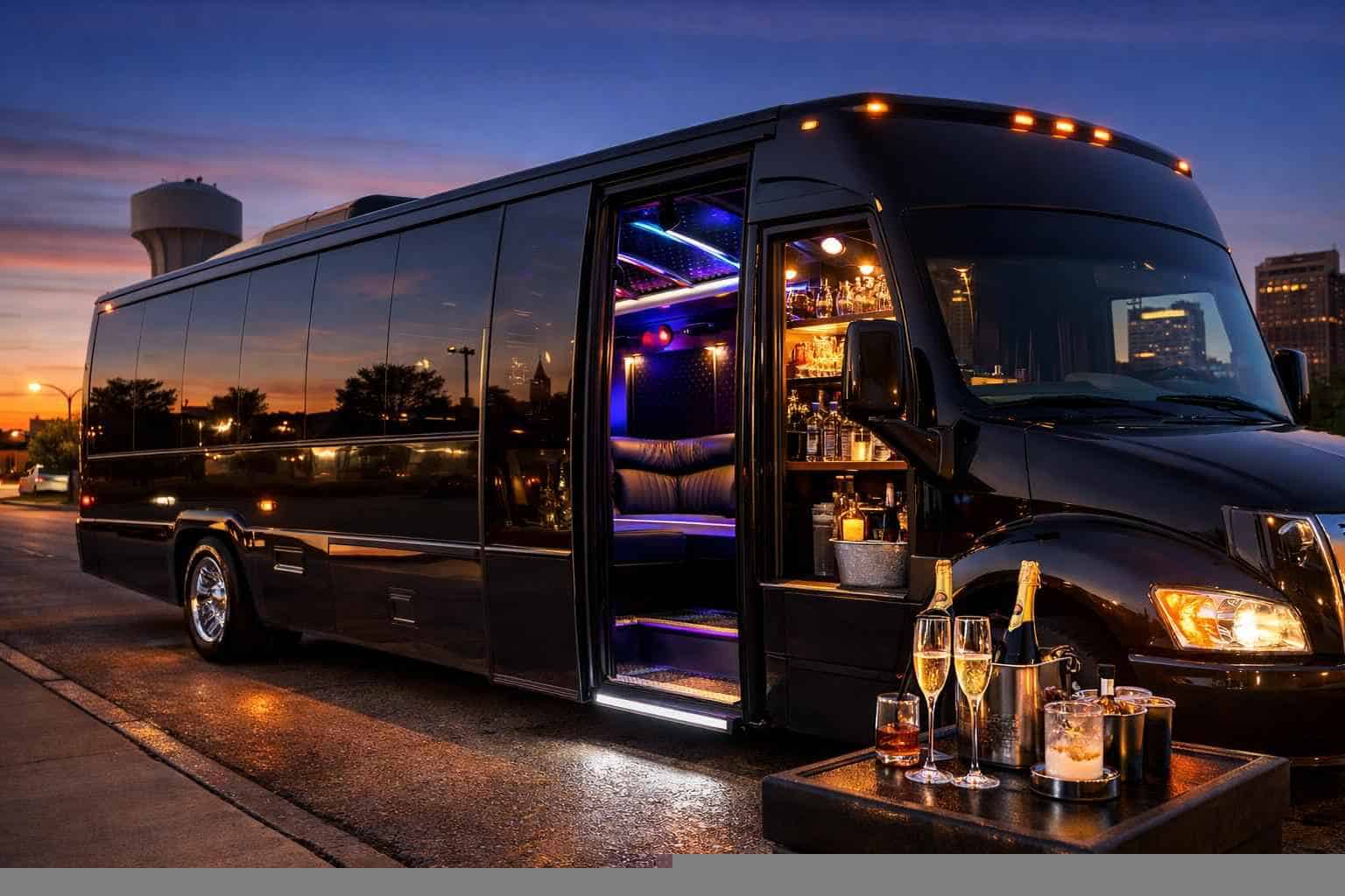 Luxury Party Bus Rental in DeSoto Texas