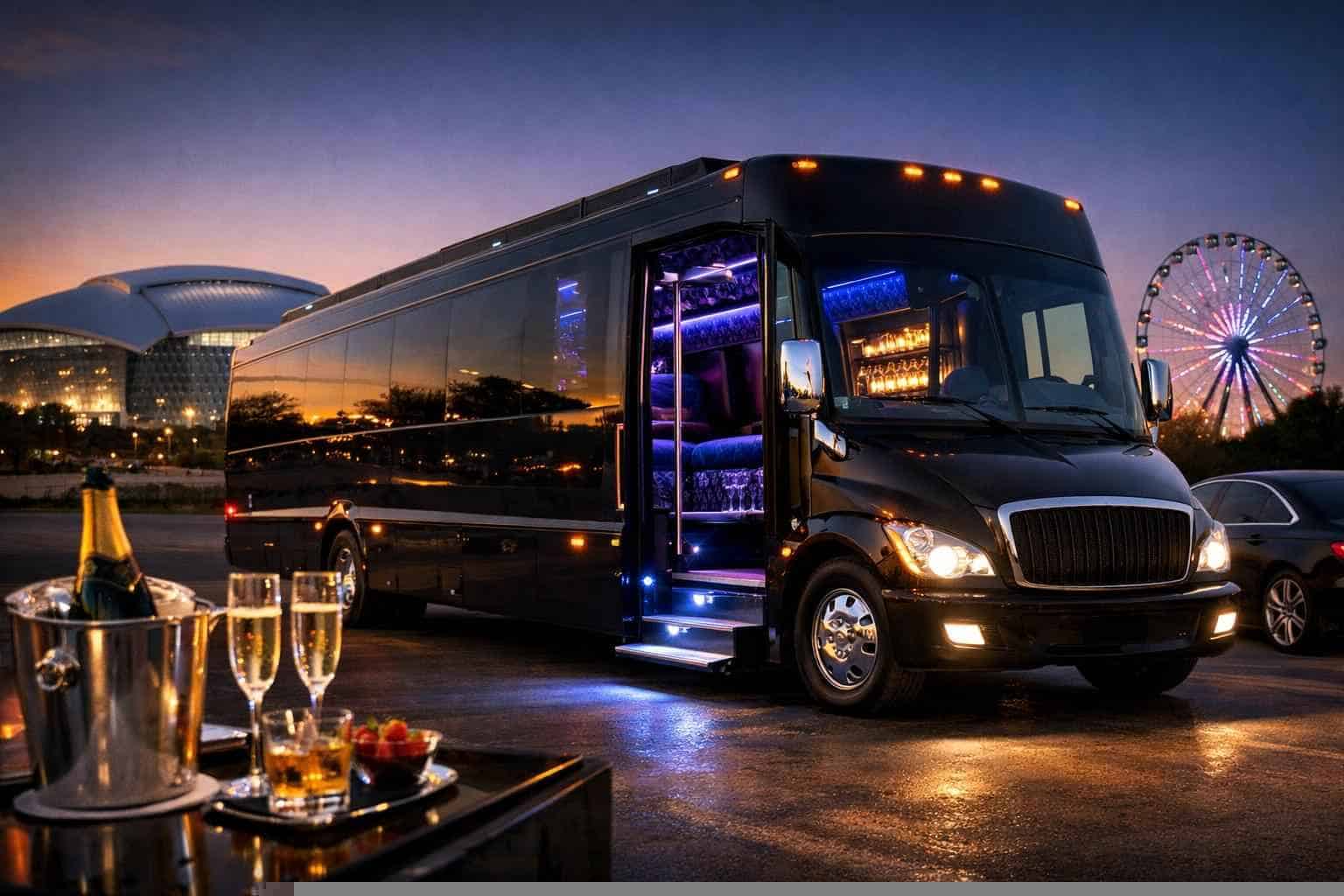 Luxury Party Bus Rental in Grand Prairie Texas