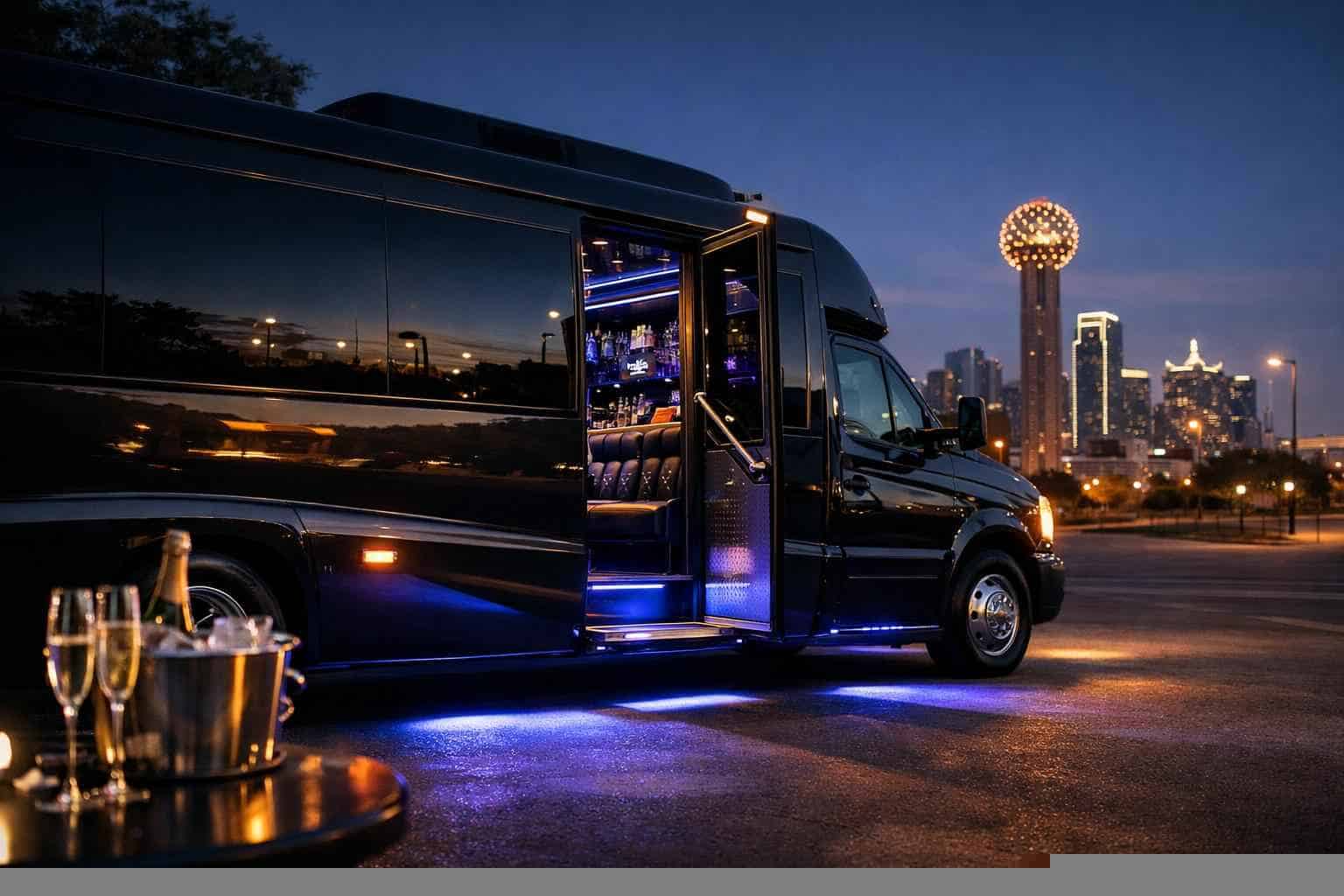Luxury Party Bus Rental in Lancaster Texas